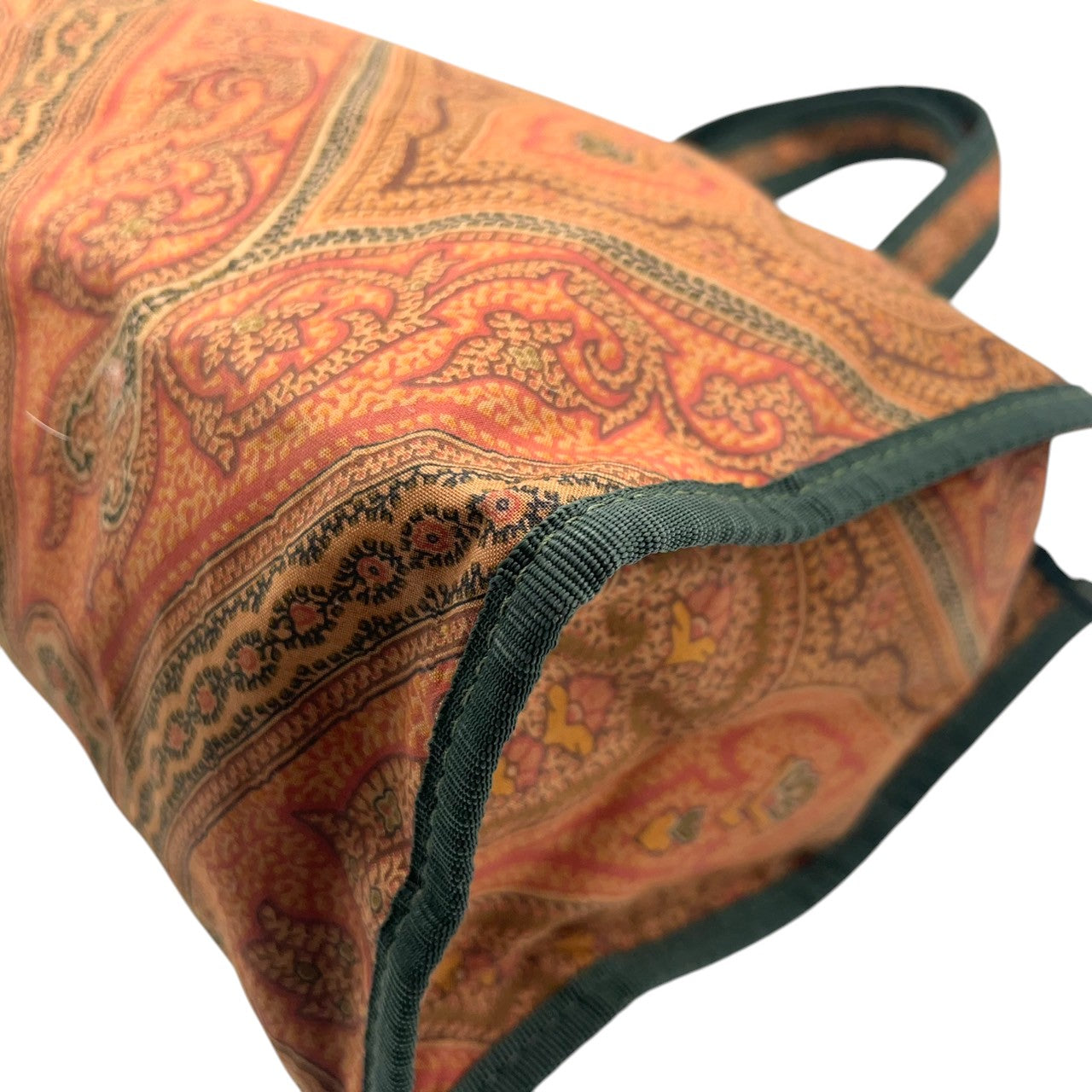 ETRO エトロ profumi トートバッグ ハンドバッグ ミニトート ペイズリー柄 総柄 キャンバス マルチカラー レディース エレガント エキゾチック ヴィンテージ イタリア製 希少 レアモデル クリーニング済み s1