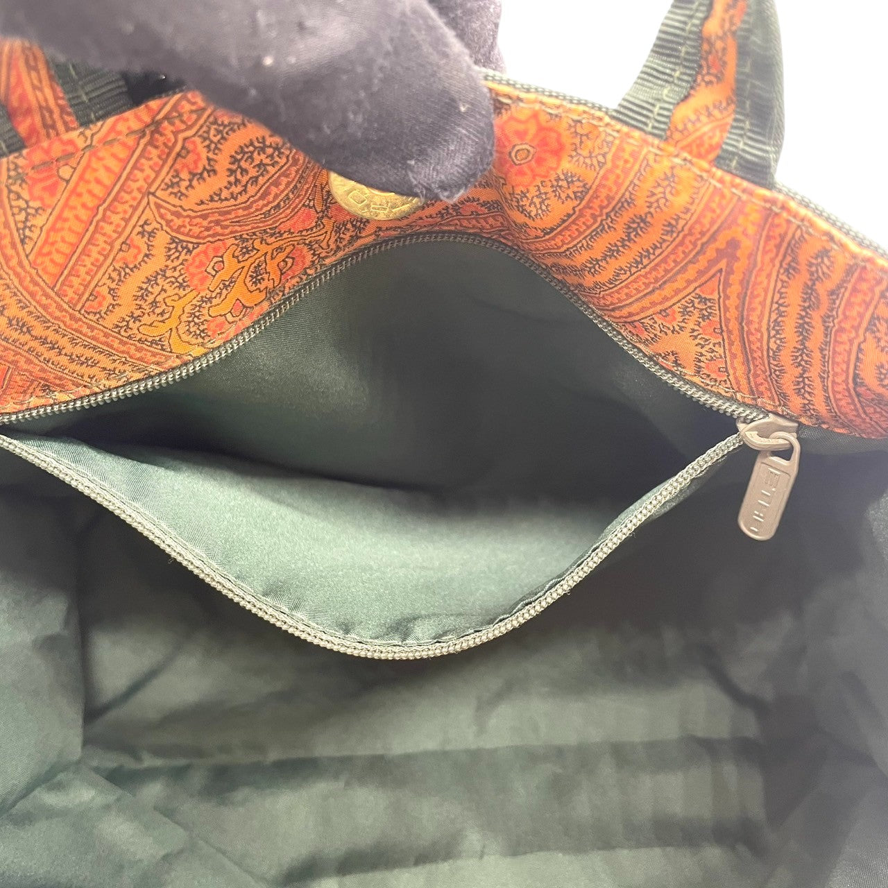 ETRO エトロ profumi トートバッグ ハンドバッグ ミニトート ペイズリー柄 総柄 キャンバス マルチカラー レディース エレガント エキゾチック ヴィンテージ イタリア製 希少 レアモデル クリーニング済み s1