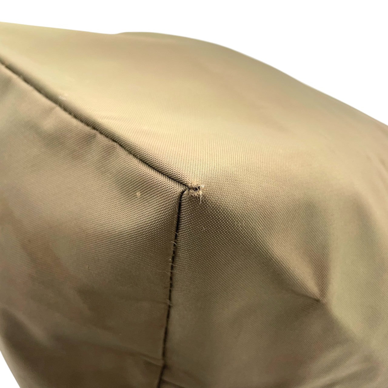 Herve Chapelier エルベシャプリエ 舟形 トートバッグ Lサイズ ワンショルダー A4収納可 大容量 ナイロン レザーハンドル カーキ ブラウン レディース メンズ ユニセックス 定番人気モデル フランス製 クリーニング済み s1