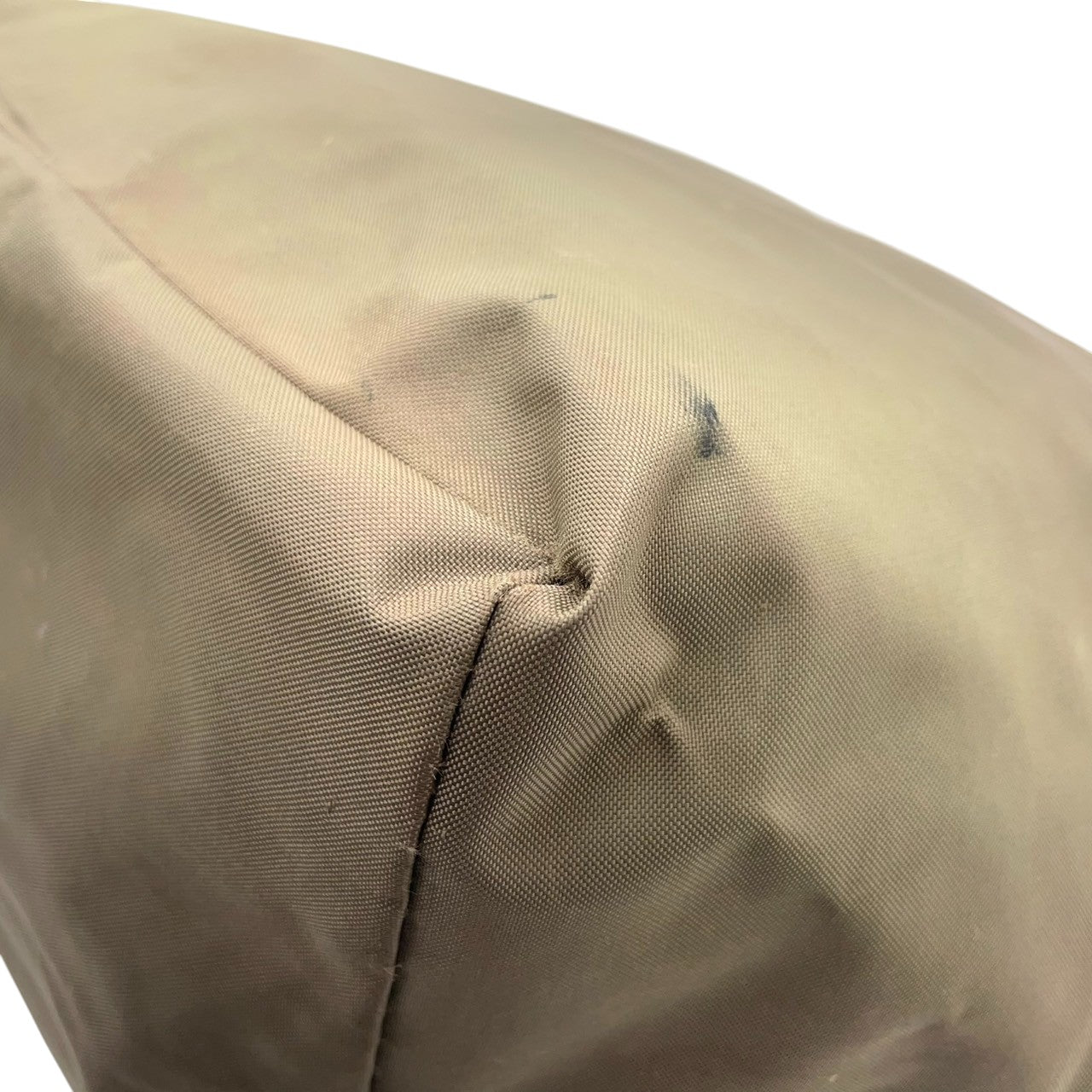 Herve Chapelier エルベシャプリエ 舟形 トートバッグ Lサイズ ワンショルダー A4収納可 大容量 ナイロン レザーハンドル カーキ ブラウン レディース メンズ ユニセックス 定番人気モデル フランス製 クリーニング済み s1