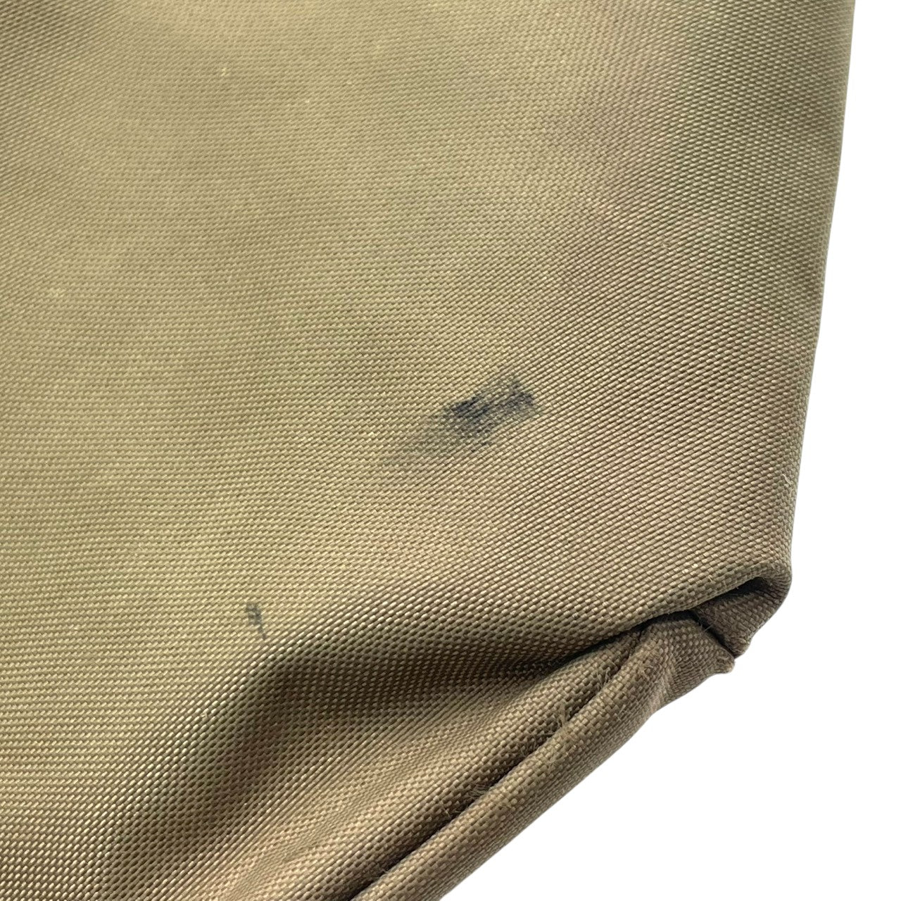 Herve Chapelier エルベシャプリエ 舟形 トートバッグ Lサイズ ワンショルダー A4収納可 大容量 ナイロン レザーハンドル カーキ ブラウン レディース メンズ ユニセックス 定番人気モデル フランス製 クリーニング済み s1