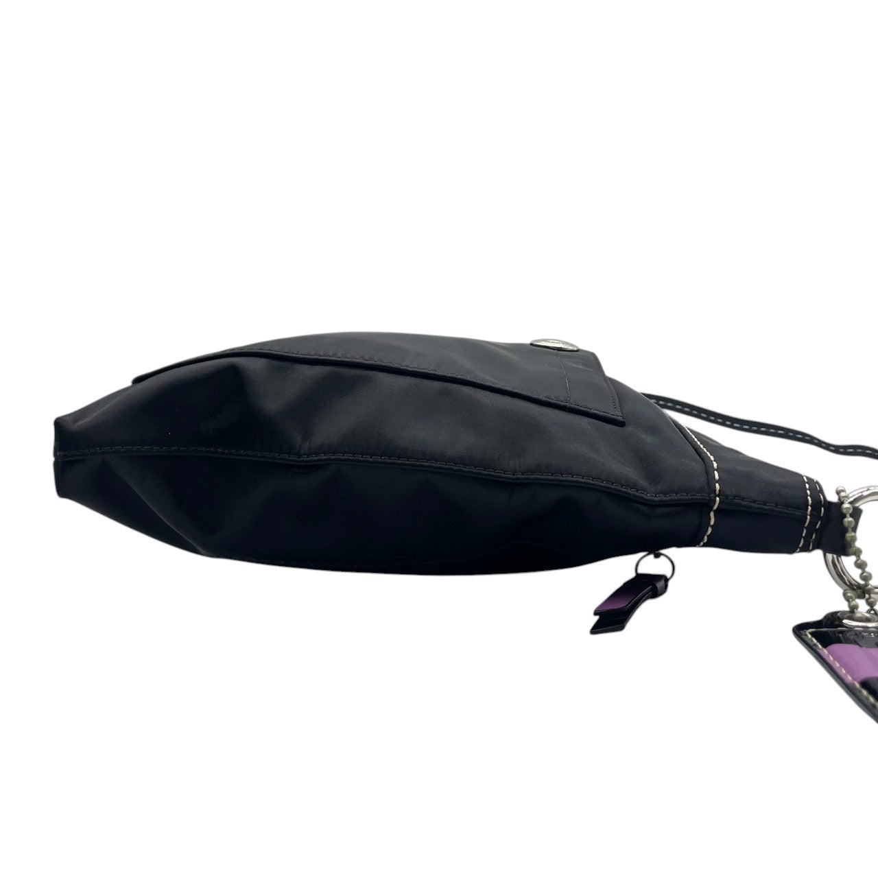 【COACH】コーチ ショルダーバッグ F13329 クロスボディ 斜め掛け可 A4収納可 ナイロン レザー ブラック 黒 軽量 カジュアル レディース メンズ ユニセックス 通勤通学 デイリーユース 旅行 サブバッグ 定番人気モデル クリーニング済み s1