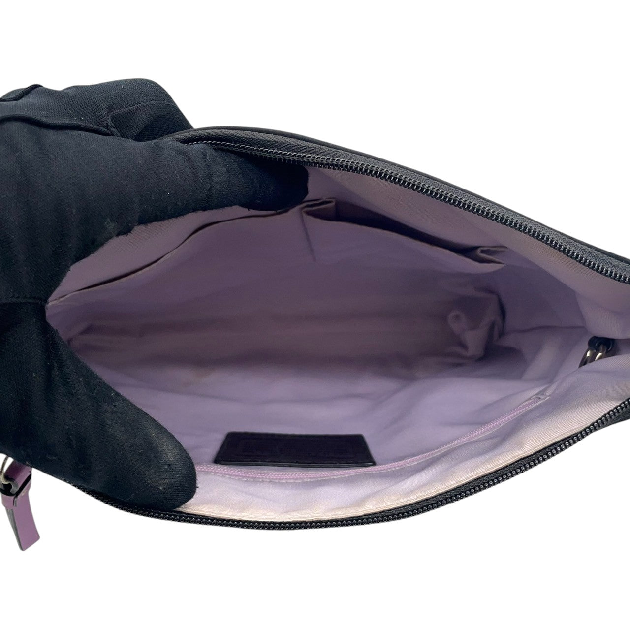 【COACH】コーチ ショルダーバッグ F13329 クロスボディ 斜め掛け可 A4収納可 ナイロン レザー ブラック 黒 軽量 カジュアル レディース メンズ ユニセックス 通勤通学 デイリーユース 旅行 サブバッグ 定番人気モデル クリーニング済み s1