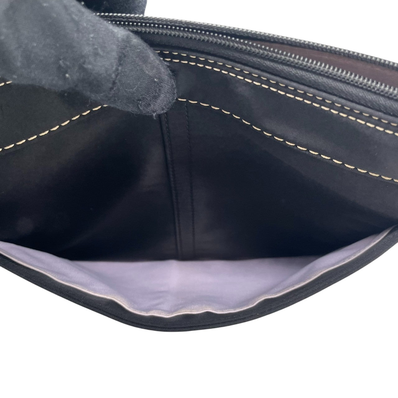 【COACH】コーチ ショルダーバッグ F13329 クロスボディ 斜め掛け可 A4収納可 ナイロン レザー ブラック 黒 軽量 カジュアル レディース メンズ ユニセックス 通勤通学 デイリーユース 旅行 サブバッグ 定番人気モデル クリーニング済み s1