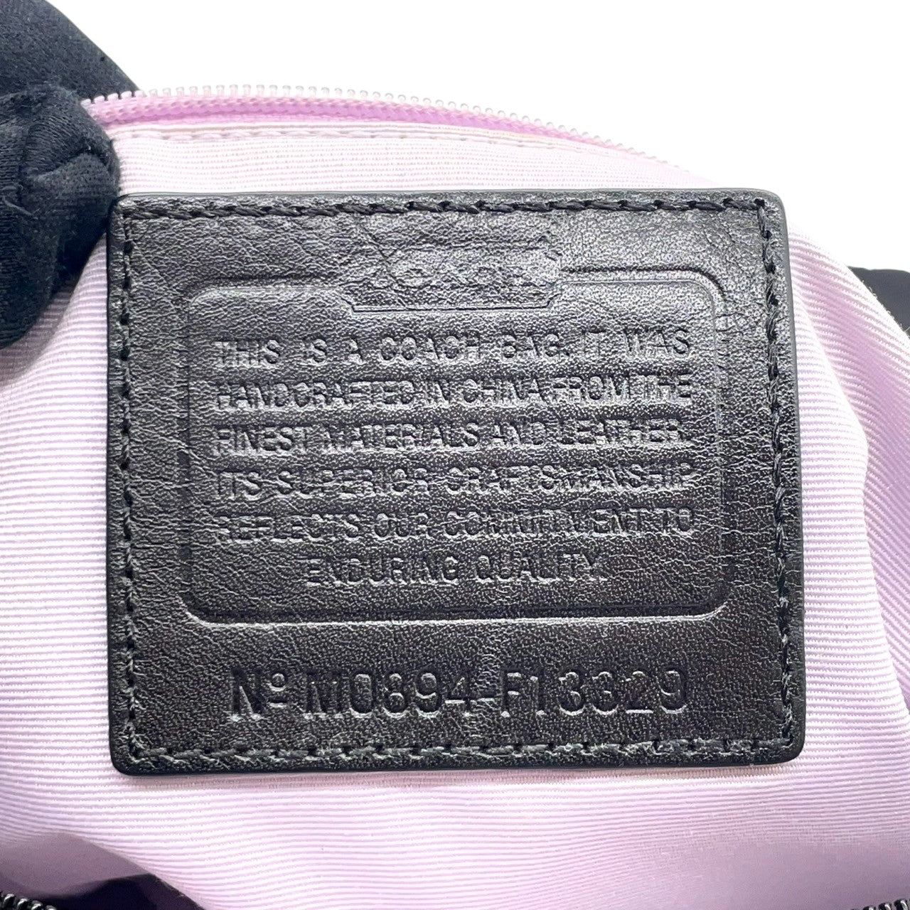 【COACH】コーチ ショルダーバッグ F13329 クロスボディ 斜め掛け可 A4収納可 ナイロン レザー ブラック 黒 軽量 カジュアル レディース メンズ ユニセックス 通勤通学 デイリーユース 旅行 サブバッグ 定番人気モデル クリーニング済み s1