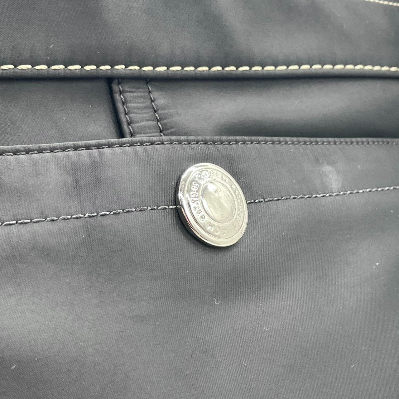 【COACH】コーチ ショルダーバッグ F13329 クロスボディ 斜め掛け可 A4収納可 ナイロン レザー ブラック 黒 軽量 カジュアル レディース メンズ ユニセックス 通勤通学 デイリーユース 旅行 サブバッグ 定番人気モデル クリーニング済み s1