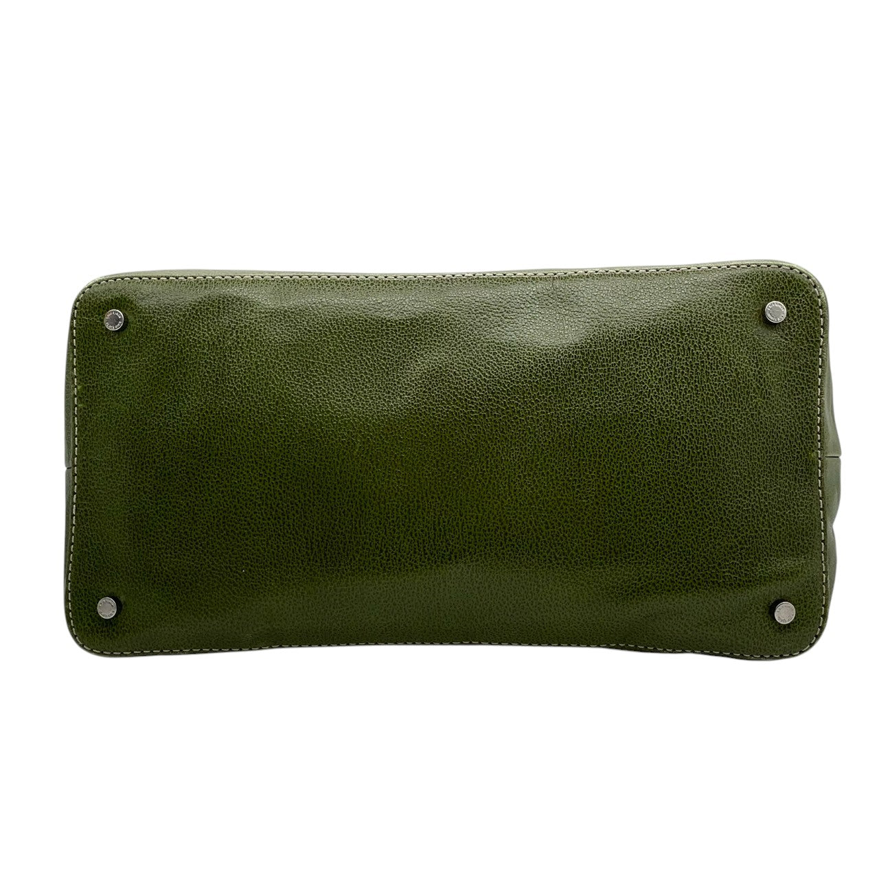 Kate spade ケイトスペード ショルダーバッグ ワンショルダー ホーボーバッグ 大容量 A4収納可 本革 レザー シボ革 グリーン カーキ系 ストライプ柄ライナー レディース エレガント カジュアル 通勤通学 人気モデル クリーニング済み s1