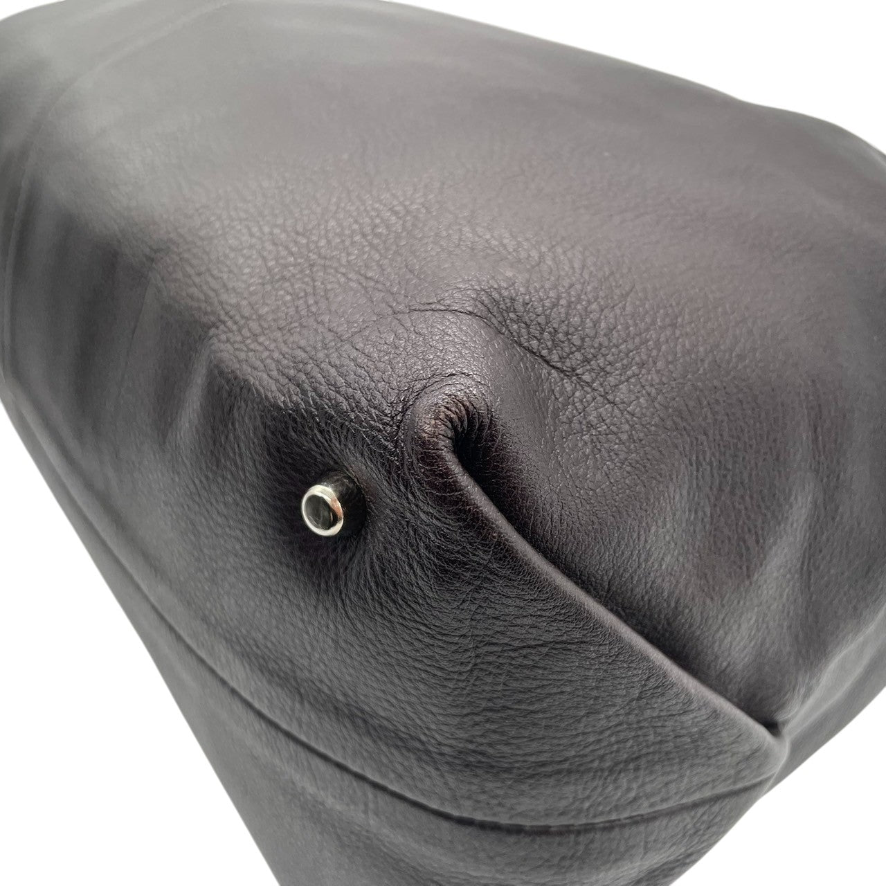 FURLA フルラ カルメン トートバッグ ワンショルダー A4収納可 大容量 本革 レザー シボ革 編み込みハンドル ダークブラウン こげ茶 レディース エレガント ビジネス 通勤通学 イタリア製 人気モデル クリーニング済み s1