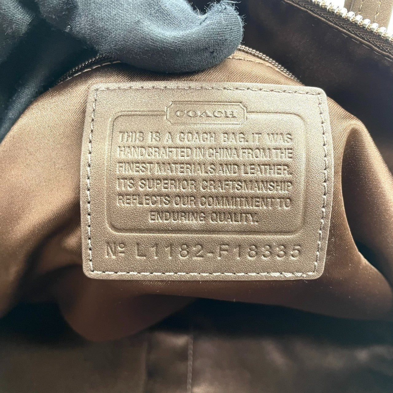 【COACH】コーチ ヘリテージ シグネチャー トートバッグ F18835 ワンショルダー A4収納可 大容量 キャンバス レザー ブラウン系 レディース 通勤通学 定番人気モデル チャーム付き クリーニング済み s7