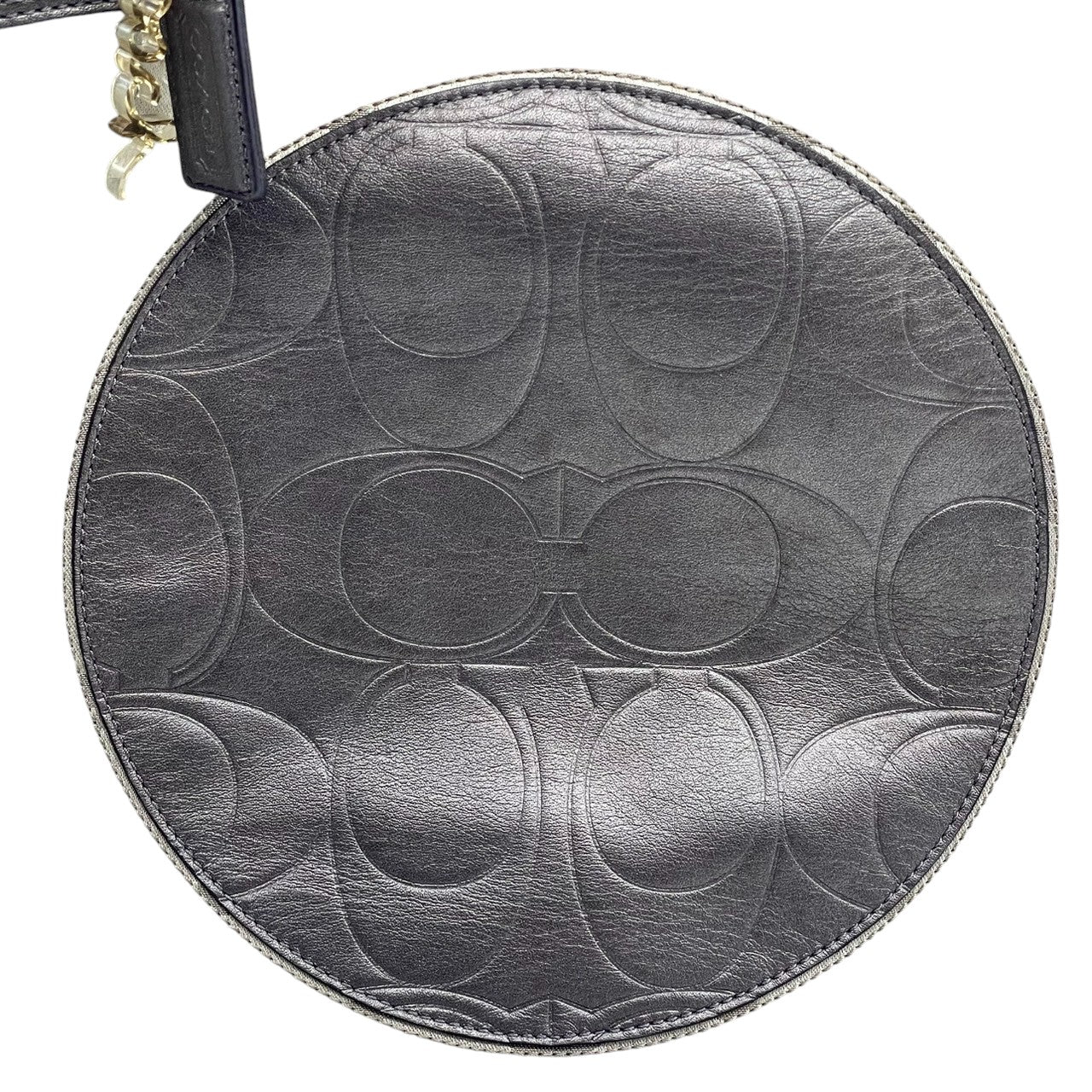 【COACH】コーチ ヘリテージ シグネチャー トートバッグ F18835 ワンショルダー A4収納可 大容量 キャンバス レザー ブラウン系 レディース 通勤通学 定番人気モデル チャーム付き クリーニング済み s7