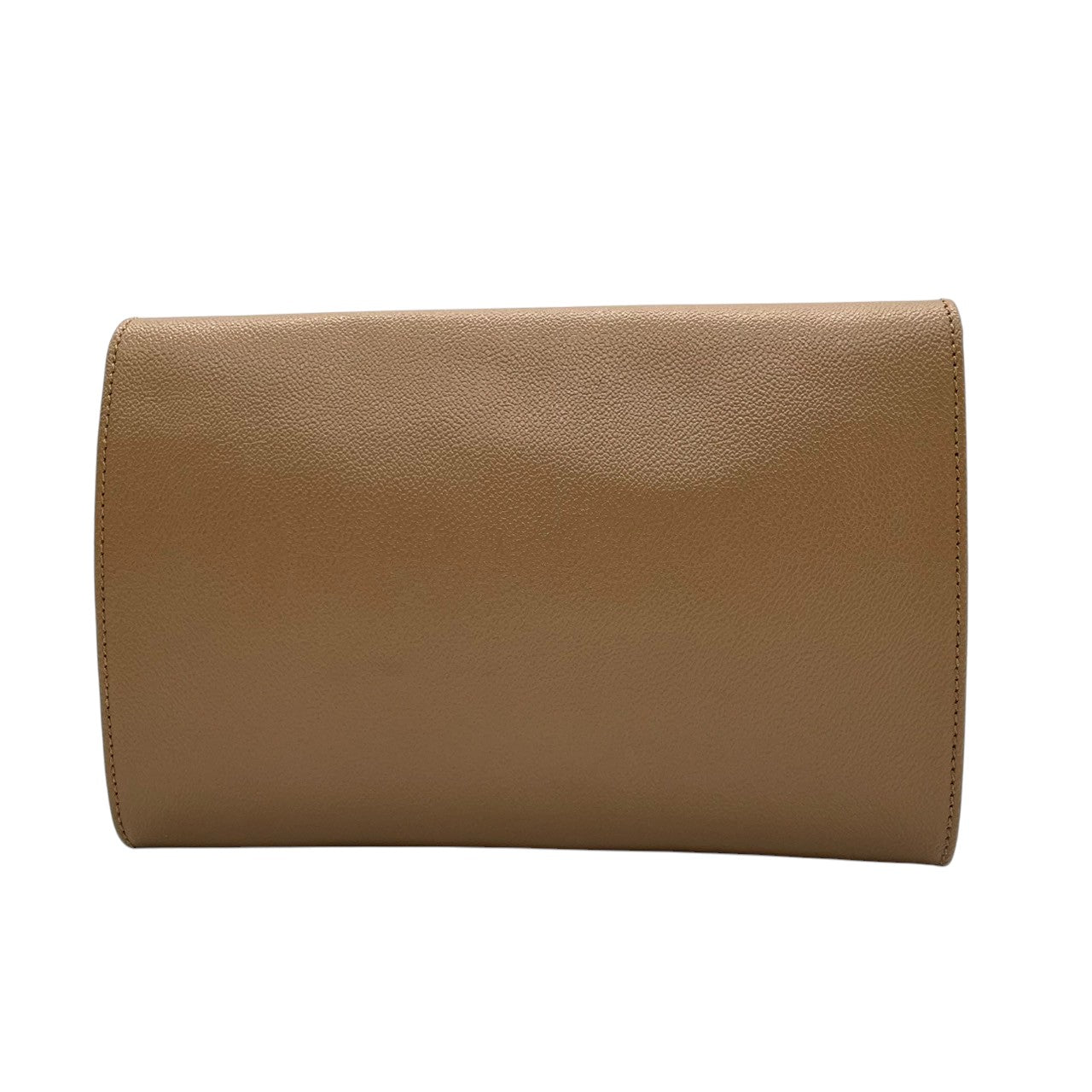 【TRUSSARDI】トラサルディ クラッチバッグ セカンドバッグ PVC レザー ベージュ系 ロゴ型押し イタリア製 メンズ レディース ユニセックス フォーマル ビジネス ヴィンテージ スタイリッシュ 上品 クリーニング済み s7