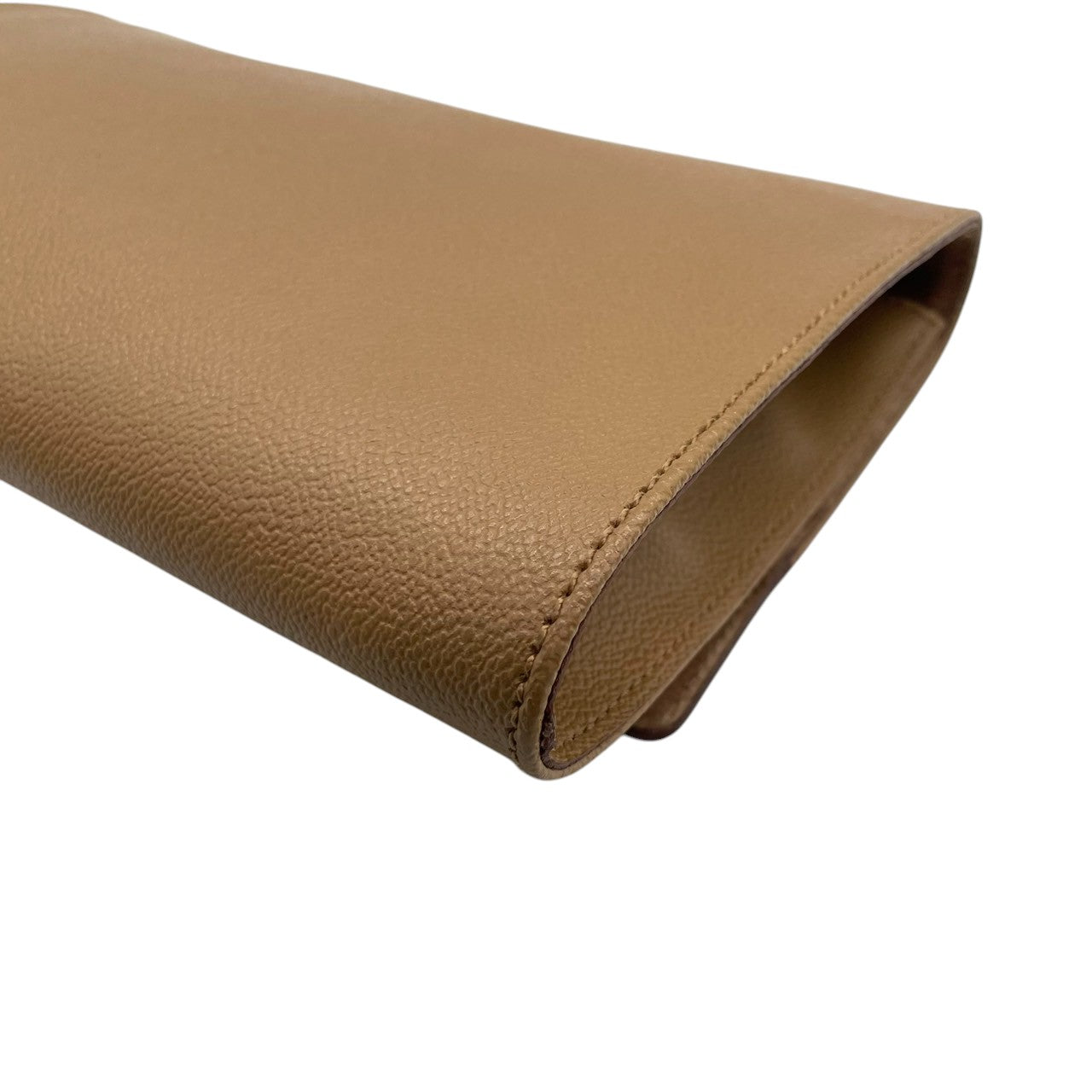 【TRUSSARDI】トラサルディ クラッチバッグ セカンドバッグ PVC レザー ベージュ系 ロゴ型押し イタリア製 メンズ レディース ユニセックス フォーマル ビジネス ヴィンテージ スタイリッシュ 上品 クリーニング済み s7