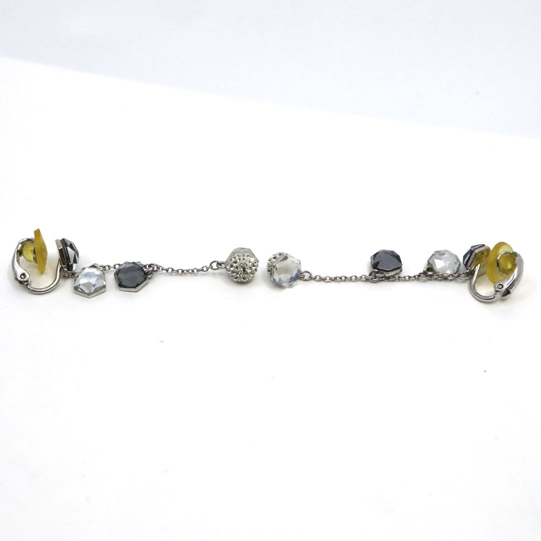 SWAROVSKI スワロフスキー Media イヤリング シルバー クリスタル クリア グレー エレガント アクセサリー レディース ジュエリー 上品 純正BOX付き I10