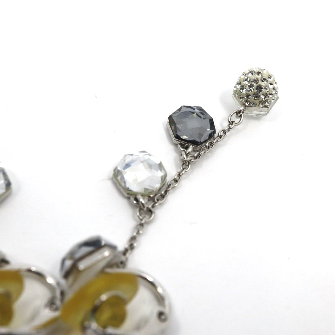 SWAROVSKI スワロフスキー Media イヤリング シルバー クリスタル クリア グレー エレガント アクセサリー レディース ジュエリー 上品 純正BOX付き I10