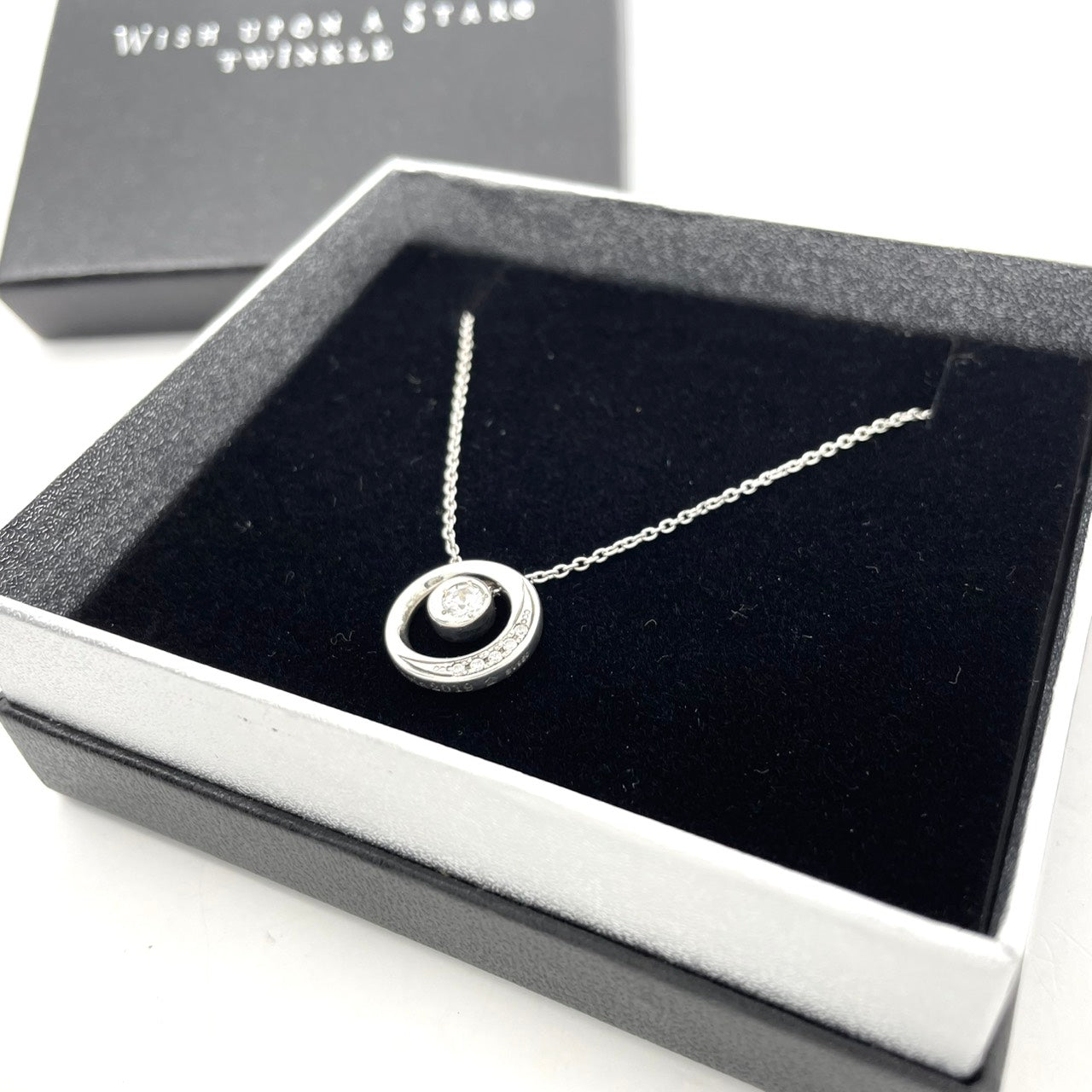 美品 festaria bijou SOPHIA フェスタリア ビジュソフィア ネックレス Wish upon a Star TWINKLE ダイヤモンド シルバー SV925 スターリングシルバー レディース W6