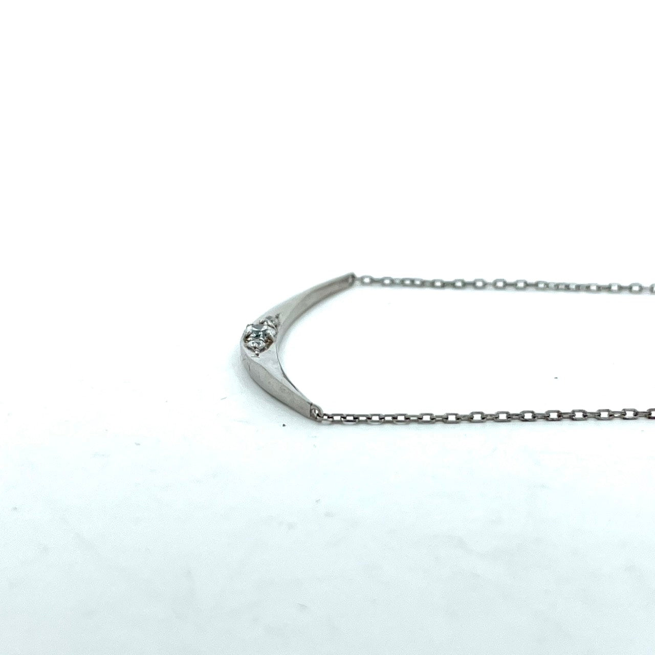 美品 festaria bijou SOPHIA フェスタリア ビジュソフィア ネックレス ダイヤモンド バーライン シルバー SV925 スターリングシルバー レディース W6