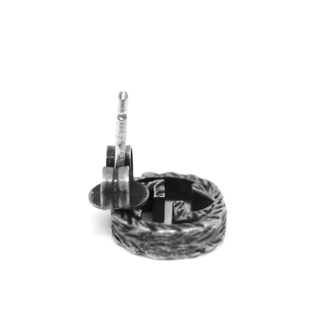 美品 GUCCI グッチ アラベスク インターロッキングG ピアス シルバー 片耳 SV925 ジュエリー アクセサリー メンズ レディース I8