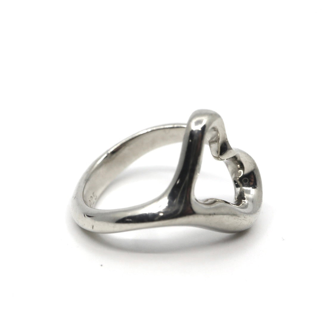 ティファニー TIFFANY&Co. オープンハートリング 6号 SV925 シルバー925 エルサペレッティ 指輪 レディース アクセサリー I8