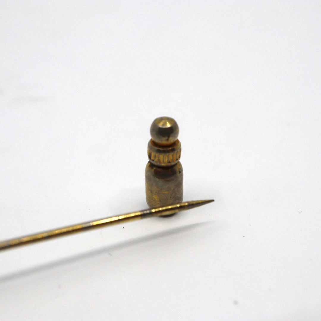 シャネル CHANEL ココマーク ラペルピン タイピン ブローチ ゴールド 金 ブラック 黒 ロゴ刻印 ヴィンテージ アクセサリー I8