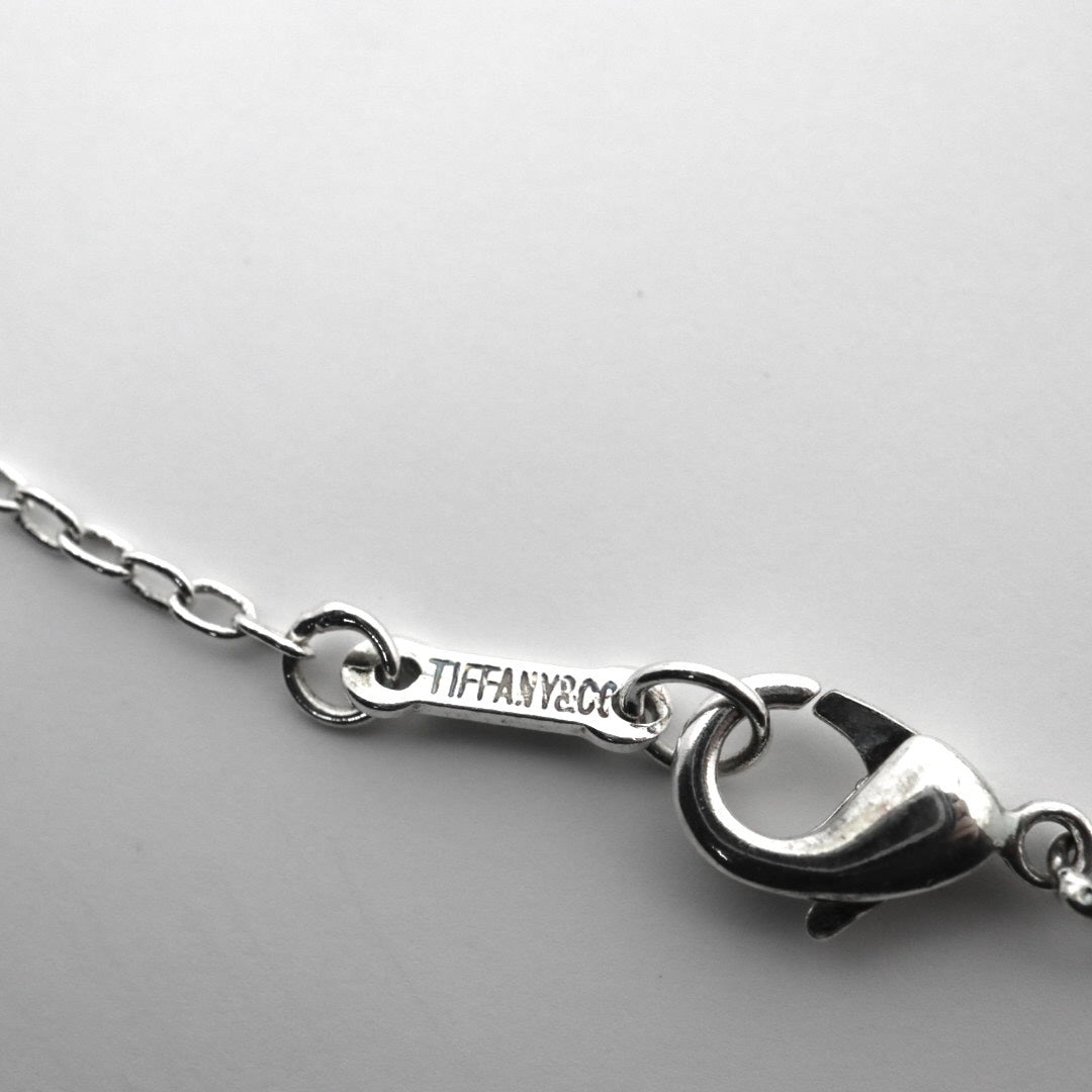 【美品】TIFFANY&Co. ティファニー ダブルオープンハート ネックレス エルサ・ペレッティ シルバー925 ペンダント アクセサリー レディース I2