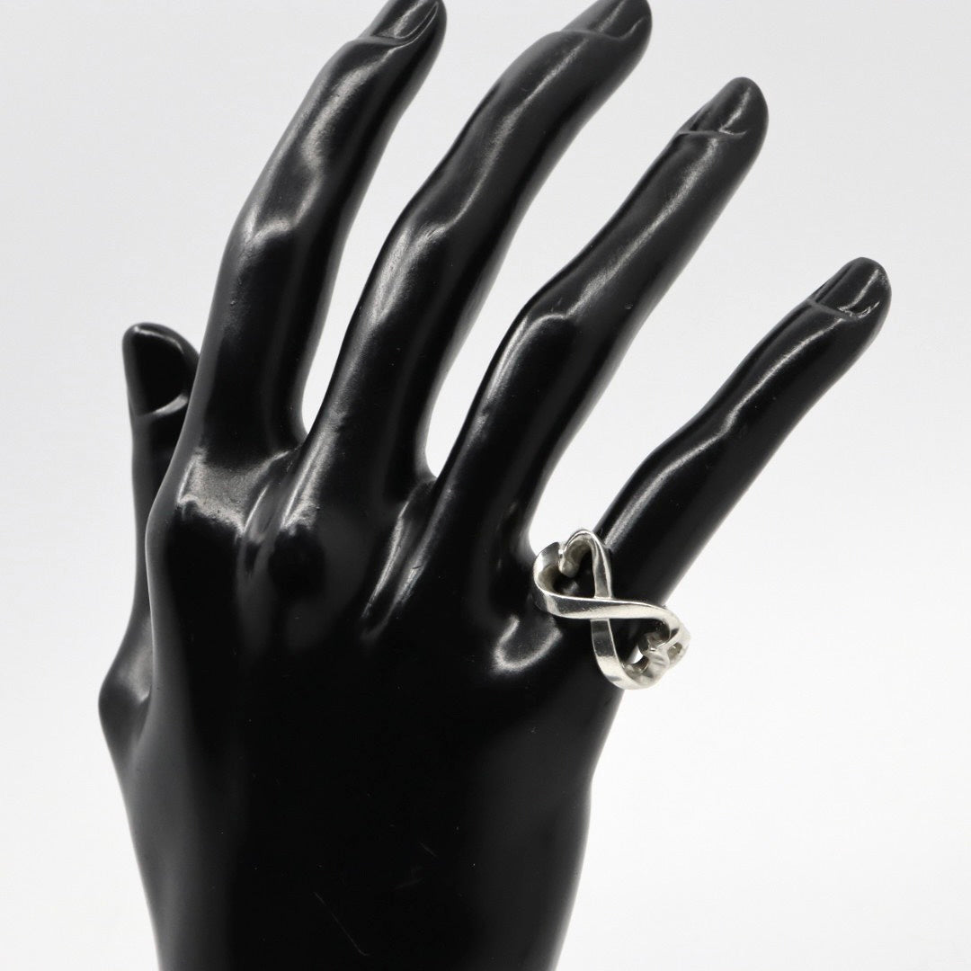 【美品】TIFFANY&Co. ティファニー ダブルラビングハート ダブルラヴィングハート リング 指輪 シルバー925 スターリングシルバー アクセサリー ジュエリー レディース I2