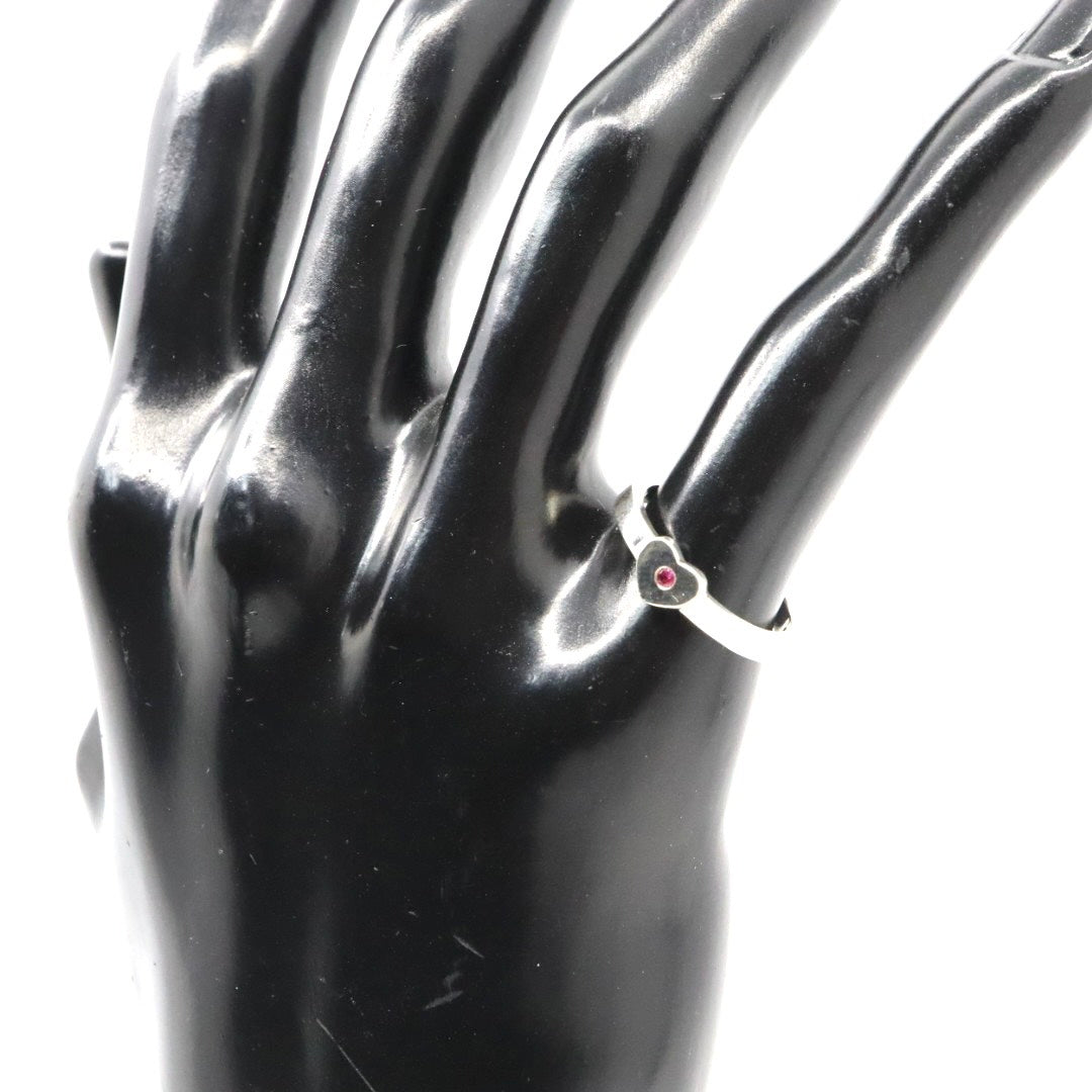 【美品】TIFFANY&Co. ティファニー クラウンオブハート ピンクサファイア リング 指輪 シルバー925 スターリングシルバー アクセサリー ジュエリー レディース I2