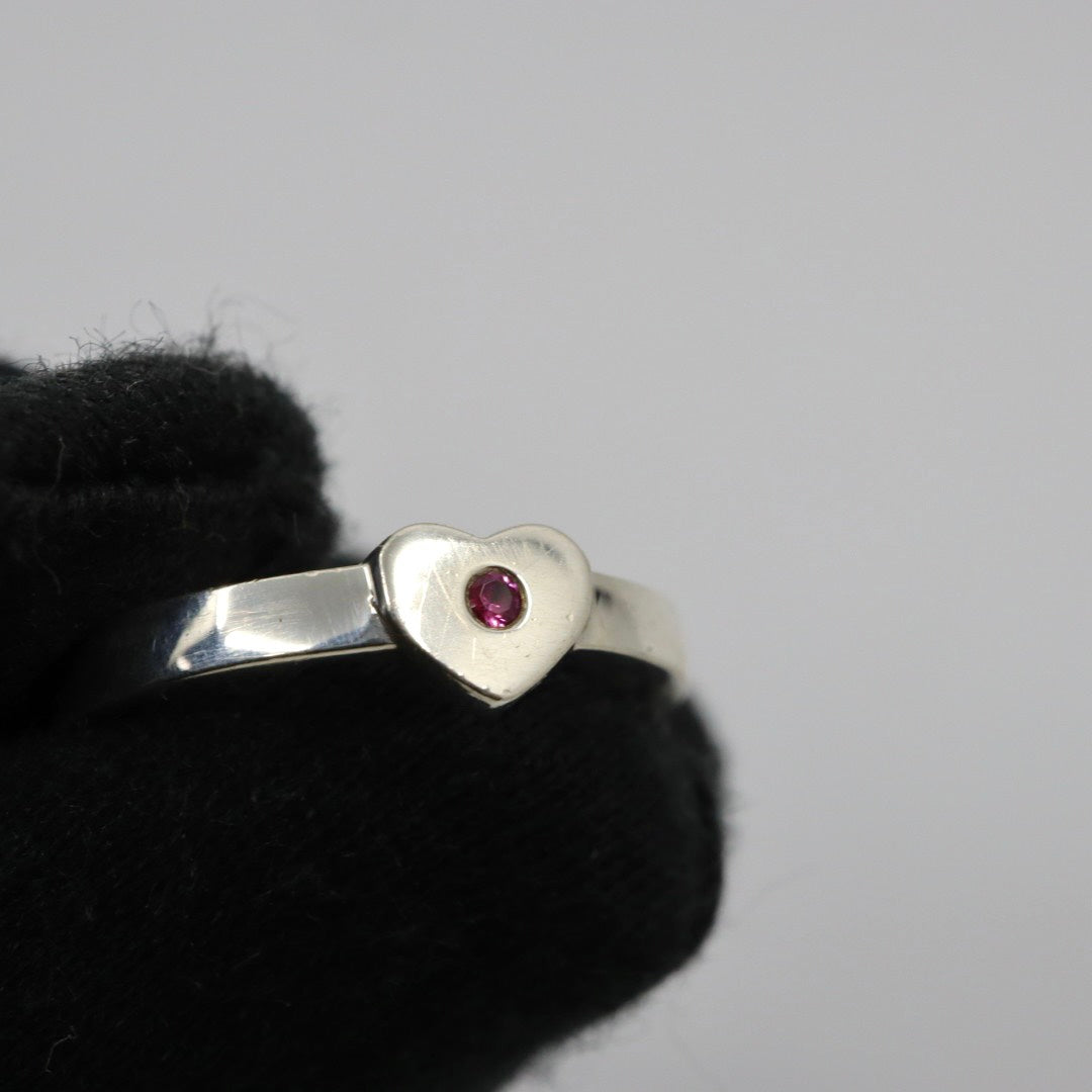 【美品】TIFFANY&Co. ティファニー クラウンオブハート ピンクサファイア リング 指輪 シルバー925 スターリングシルバー アクセサリー ジュエリー レディース I2