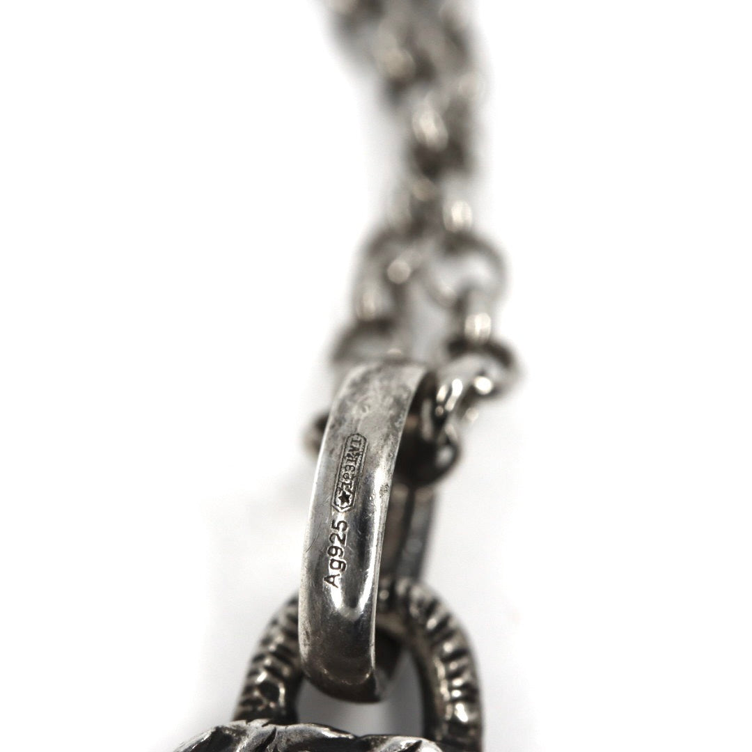 【美品】GUCCI グッチ アラベスク ネックレス インターロッキングG ペンダント シルバー925 スターリングシルバー アクセサリー ジュエリー メンズ レディース I2