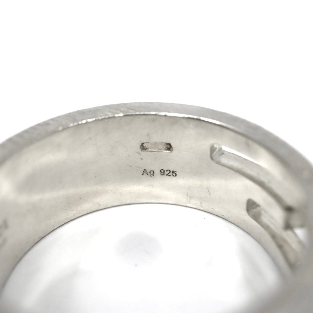 GUCCI グッチ ブランデッドG カットアウトG Gカットリング 指輪 15.5号 シルバー925 ヴィンテージジュエリー アクセサリー メンズ I4