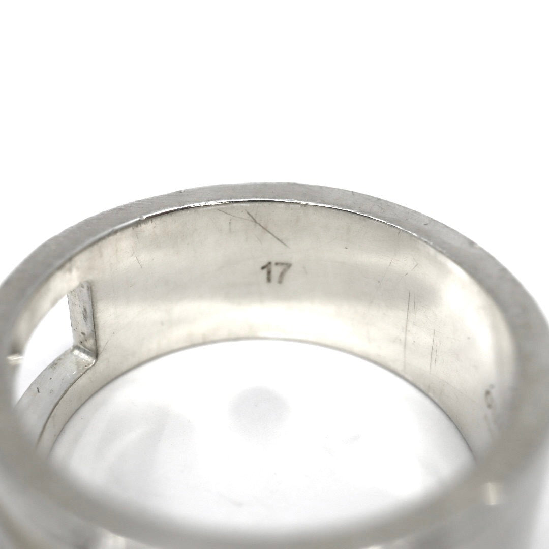 GUCCI グッチ ブランデッドG カットアウトG Gカットリング 指輪 15.5号 シルバー925 ヴィンテージジュエリー アクセサリー メンズ I4