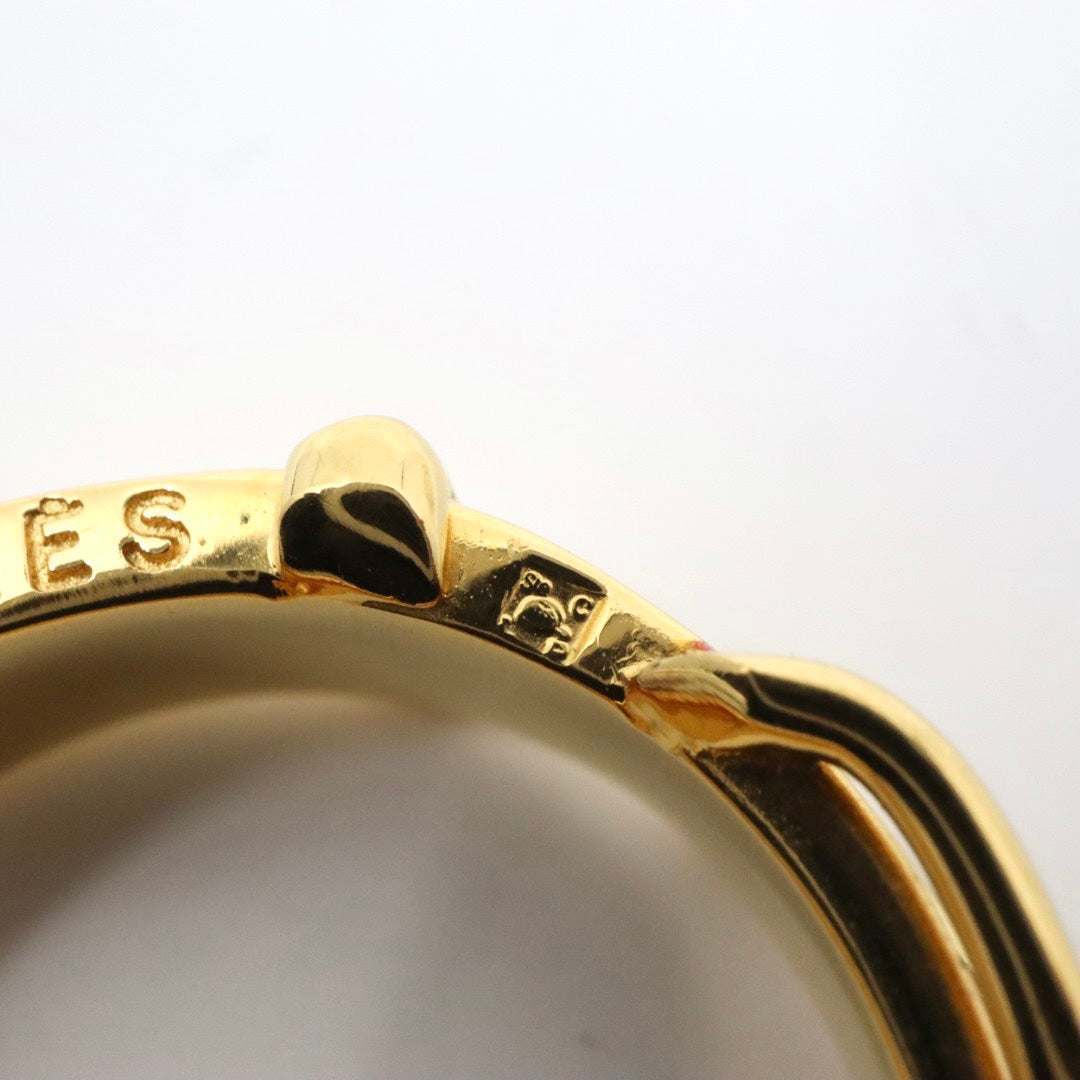 【美品】HERMES エルメス サンチュール スカーフリング 21号 ベルトモチーフ GP アクセサリー レディース I4
