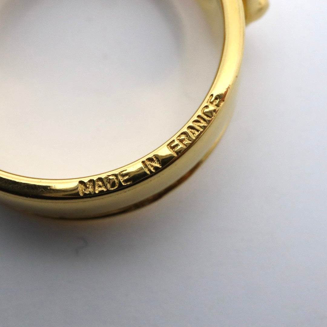 【美品】HERMES エルメス サンチュール スカーフリング 21号 ベルトモチーフ GP アクセサリー レディース I4