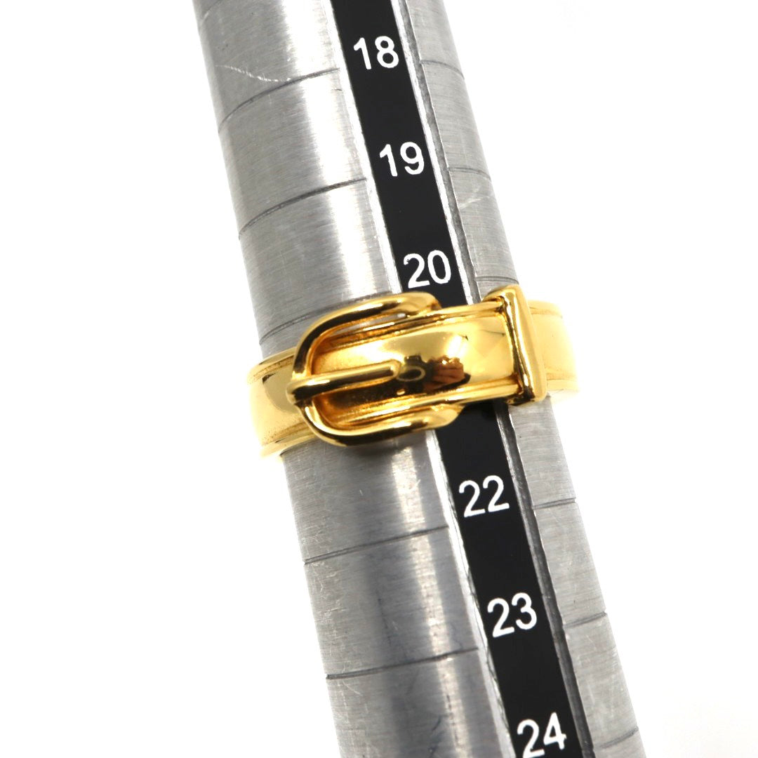 【美品】HERMES エルメス サンチュール スカーフリング 21号 ベルトモチーフ GP アクセサリー レディース I4