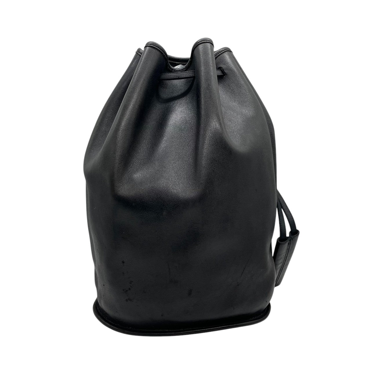 【希少 USA製】オールドコーチ レザー リュックサック 9960 巾着型 バックパック 本革 自立可　ブラック メンズ レディース A4可 COACH ビンテージ クラシック 大容量 ドローストリング 0917-326 U1