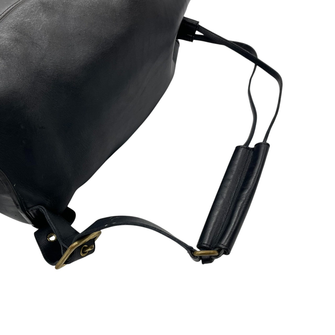 【希少 USA製】オールドコーチ レザー リュックサック 9960 巾着型 バックパック 本革 自立可　ブラック メンズ レディース A4可 COACH ビンテージ クラシック 大容量 ドローストリング 0917-326 U1