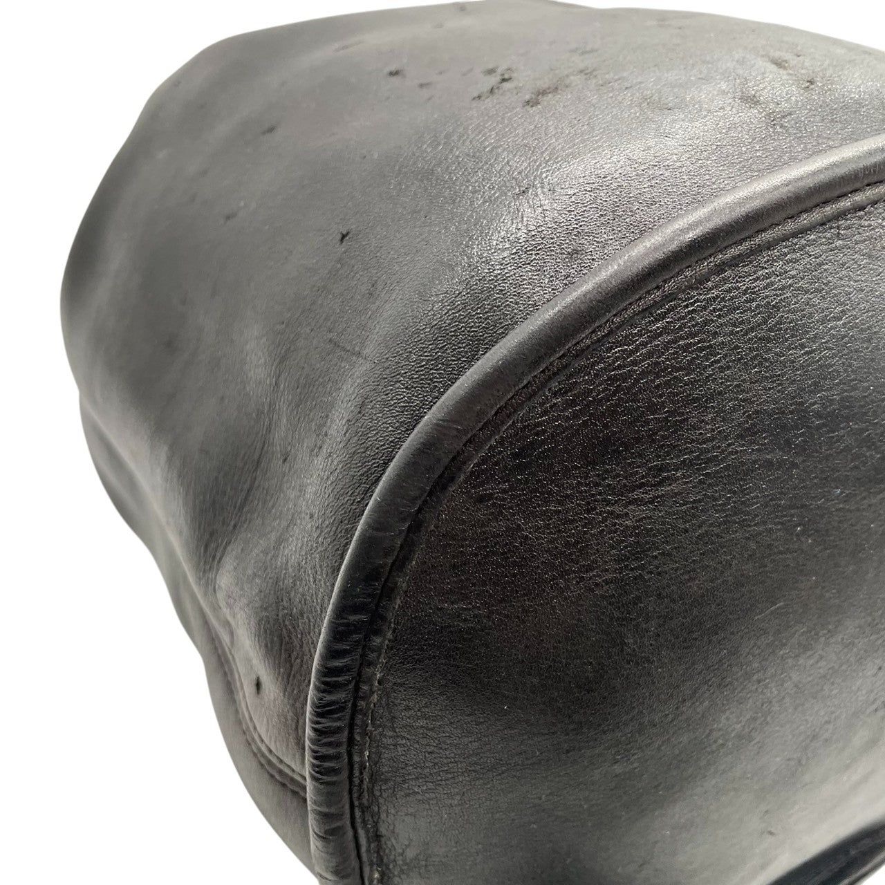 【希少 USA製】オールドコーチ レザー リュックサック 9960 巾着型 バックパック 本革 自立可　ブラック メンズ レディース A4可 COACH ビンテージ クラシック 大容量 ドローストリング 0917-326 U1