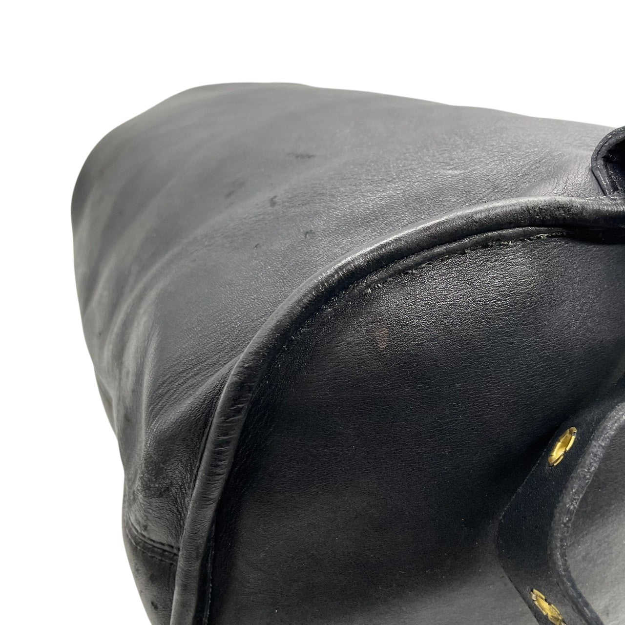 【希少 USA製】オールドコーチ レザー リュックサック 9960 巾着型 バックパック 本革 自立可　ブラック メンズ レディース A4可 COACH ビンテージ クラシック 大容量 ドローストリング 0917-326 U1