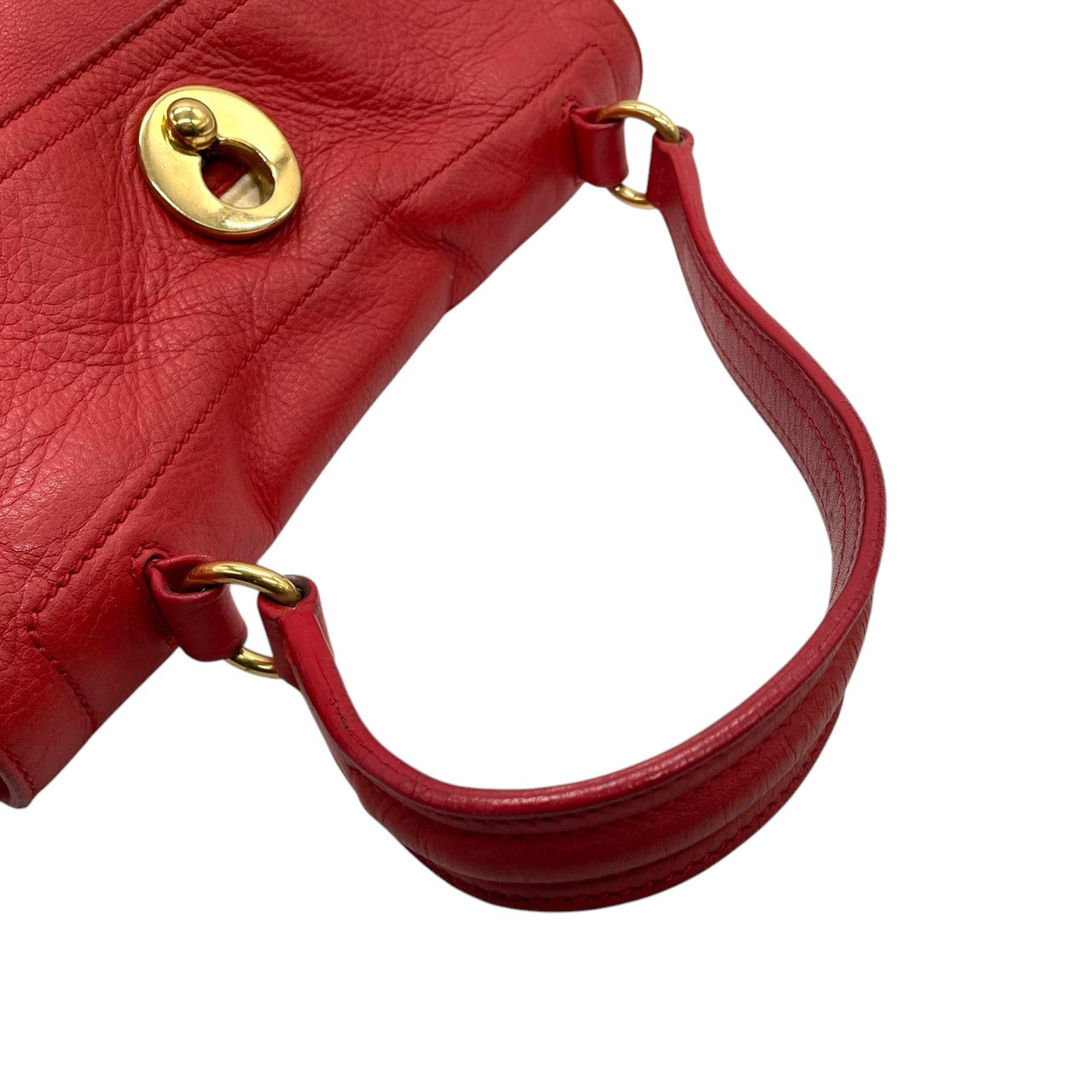 イヴサンローラン YSL ミューズトゥ Yves Saint Laurent ハンドバッグ ワンショルダー 自立可 トップハンドル フラップ レザー キャンバス レッド ホワイト バイカラー レディース エレガント クラシック vintage Y2K 00s C4