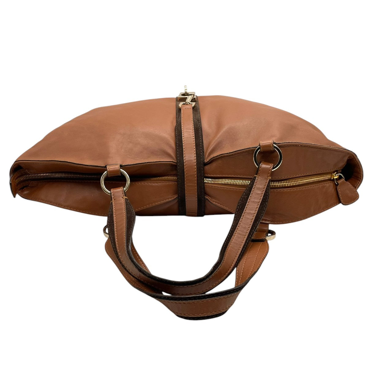 ゲラルディーニ トートバッグ ワンショルダー A4収納可 大容量 肩掛け イタリア製 レザー 本革 スエード ブラウン レディース 通勤 通学 ビジネス オフィス きれいめ ハンドバッグ エレガント クラシック ロゴクラスプ u14