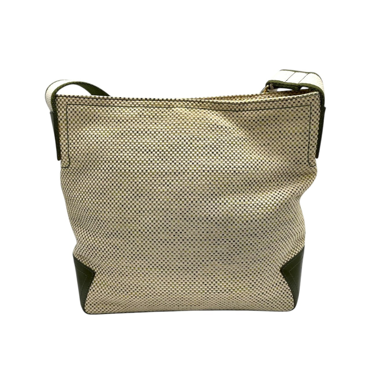 ハンティングワールド ヴィンテージ クラシック エレガント ドレスショルダーバッグ 斜め掛け可 グリーン キャンバス レザー ゴールド金具 大容量 ワンショルダー 上品 高級 人気 定番 旅行 U11