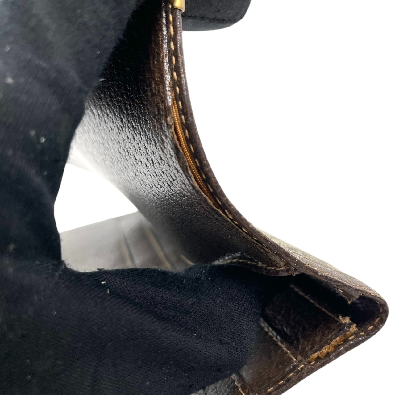 希少 オールドグッチ GUCCI 長財布 札入れ 二つ折り シェリーライン GGスプリーム PVC レザー 茶 ベージュ ヴィンテージ クレストロゴ ゴールド金具 コーナー金具 薄型 スリム メンズ レディース 男女兼用 財布 イタリア製 w5