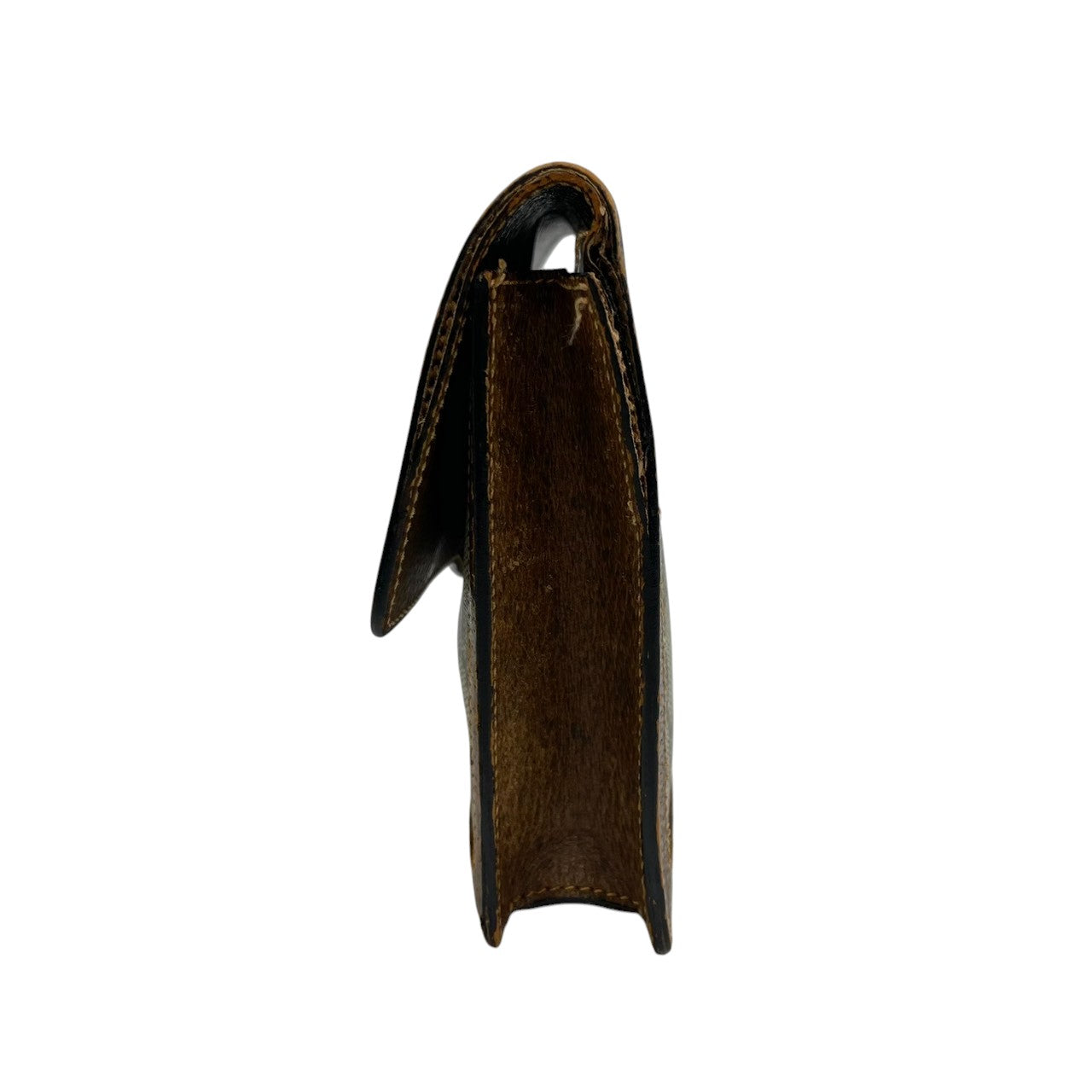 希少 オールドグッチ GUCCI PARFUMS ポーチ クラッチバッグ 小物入れ GGスプリーム シェリーライン インターロッキングG PVC レザー 茶 ヴィンテージ レトロ 化粧ポーチ コスメポーチ イタリア製 レディース メンズ w5