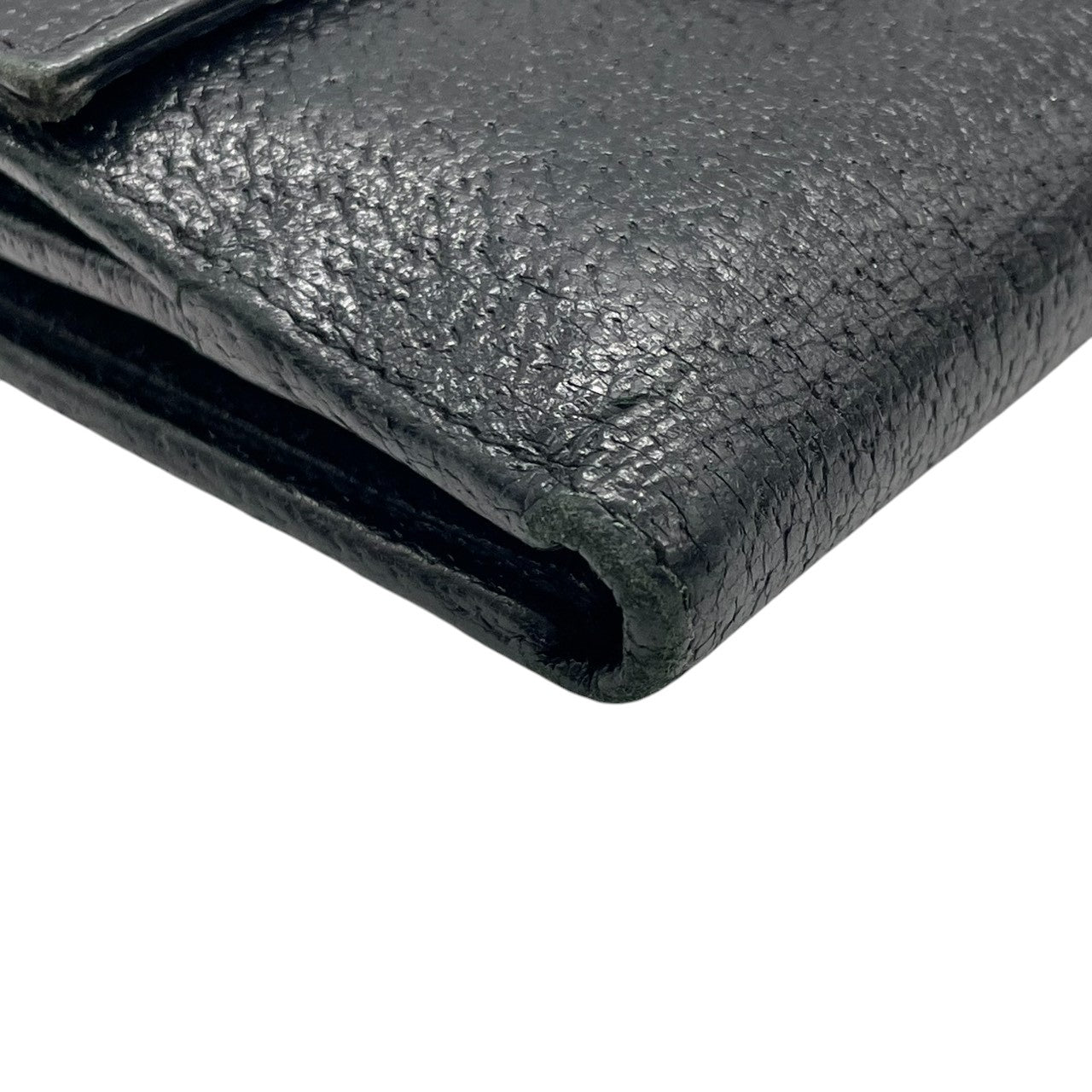 グッチ GUCCI エクリプス 三つ折り財布 Wホック コンパクトウォレット レザー 本革 ブラック 黒 サークルロゴ ロゴ金具 シルバー金具 120932 ヴィンテージ メンズ レディース ユニセックス 男女兼用 イタリア製 サイフ w5