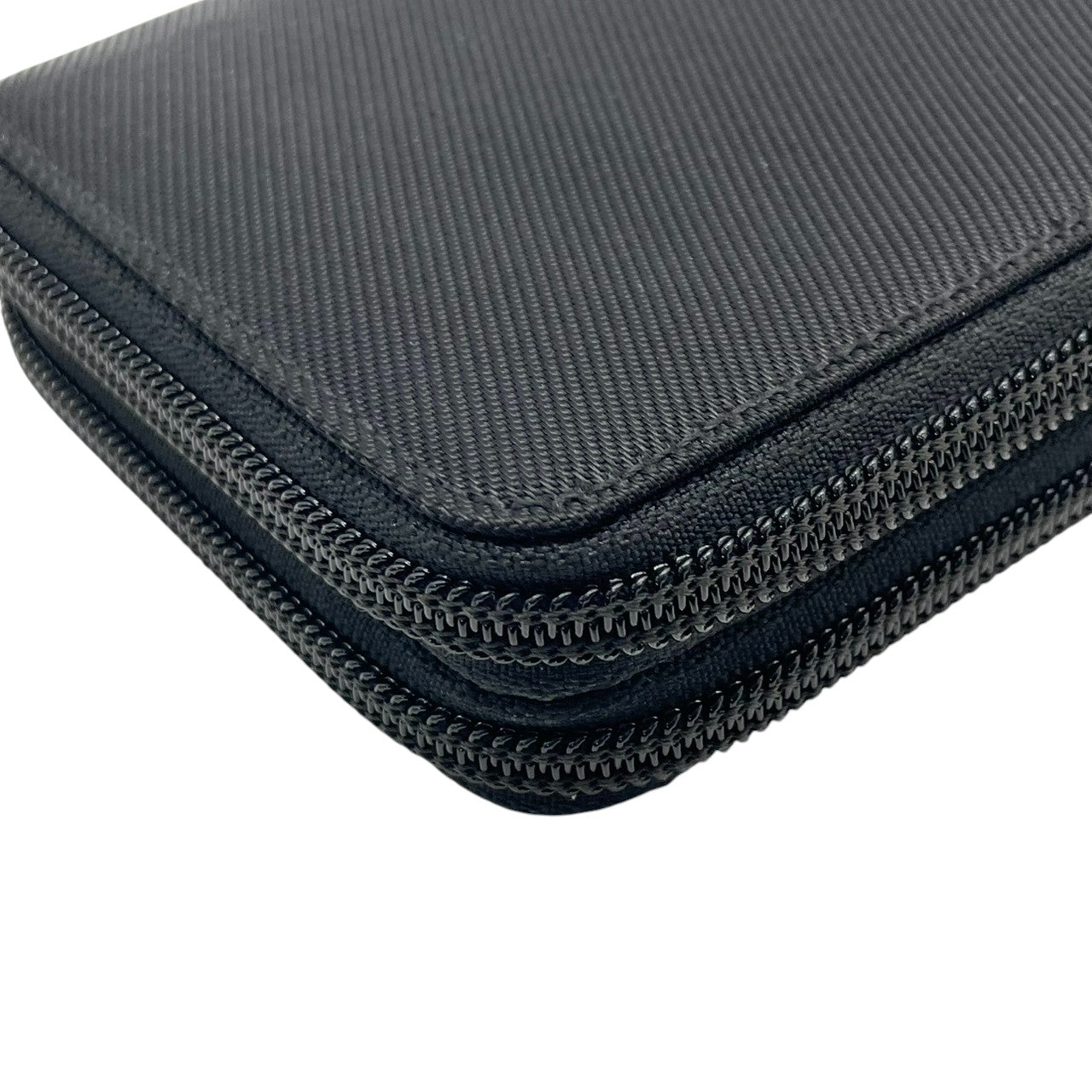 【美品】グッチ GUCCI バンブー ダブルファスナー コンパクトウォレット 二つ折り財布 ナイロン パテントレザー エナメル 黒 ブラック ラウンドジップ ミニ財布 コインケース 小銭入れ ヴィンテージ オールド イタリア製 レディース メンズ w5