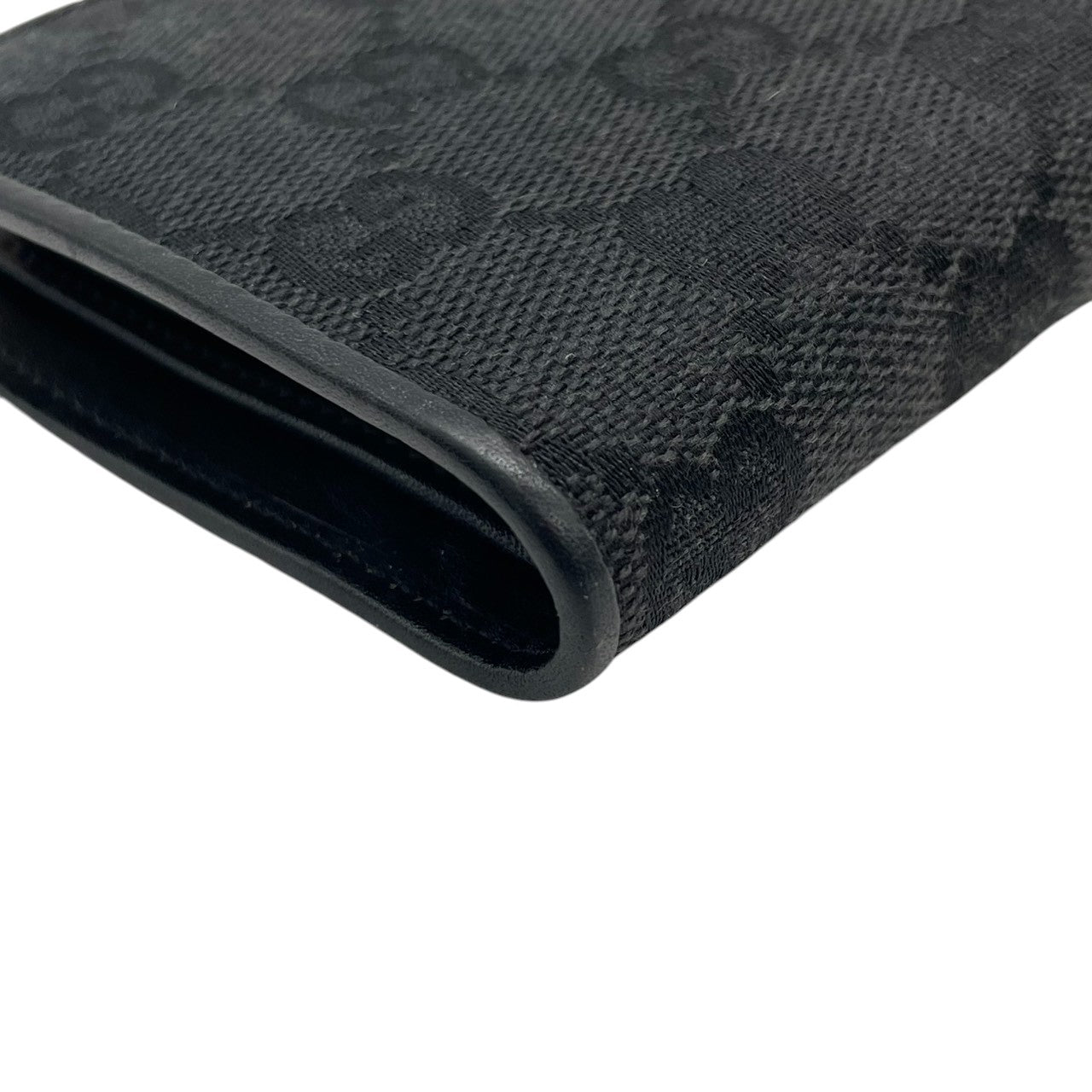 【美品】グッチ GUCCI 長財布 二つ折り がま口 ガマ口 GGキャンバス レザー 本革 ブラック 黒 ゴールド金具 Gロゴ ロング ウォレット レディース メンズ ユニセックス 男女兼用 スリム 薄型 ヴィンテージ レトロ クラシック オールドグッチ w5