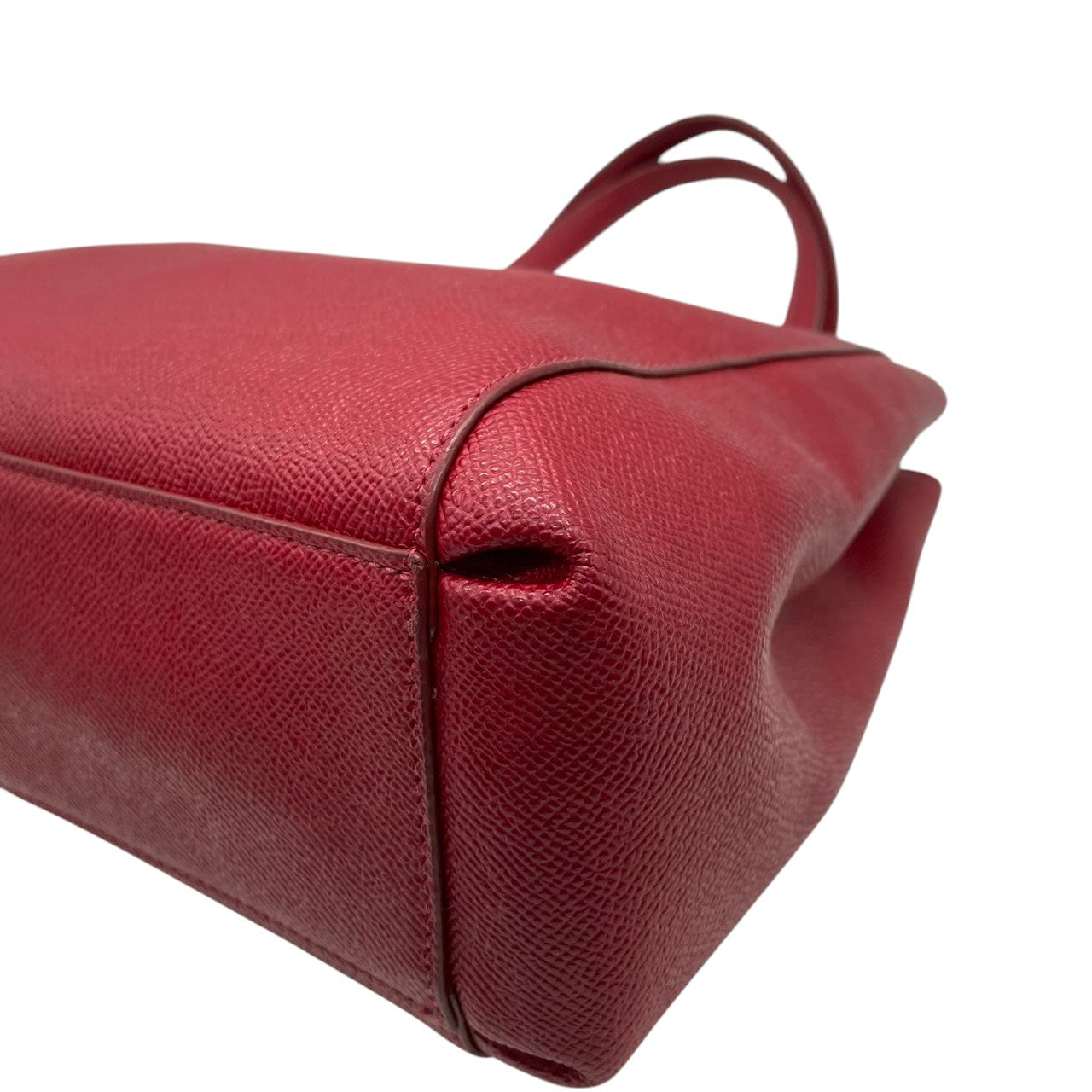 【良品】コーチ COACH 2WAY トートバッグ ハンドバッグ ショルダーバッグ 斜め掛け レザー 本革 シボ革 レッド 赤 ボルドー ゴールド金具 F57847 コンパクト レディース 鞄 カバン サッチェル s60