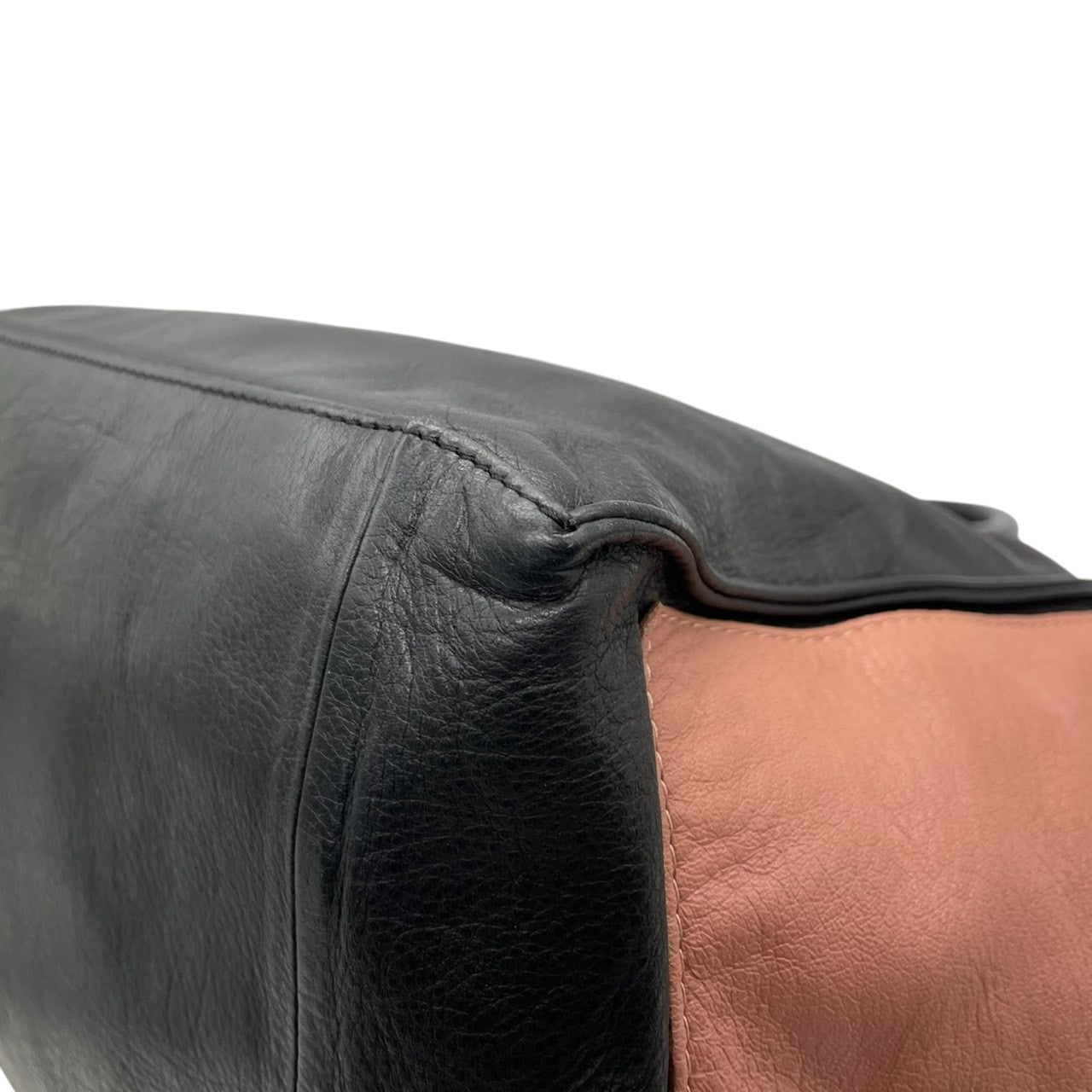 【良品】シーバイクロエ See By Chloe 2WAY トートバッグ ショルダーバッグ 斜め掛け レザー 本革 ベージュ ネイビー ピンク トリコロール カラーブロック A4収納可 大容量 カジュアル モード 個性的 レディース 鞄 カバン s68