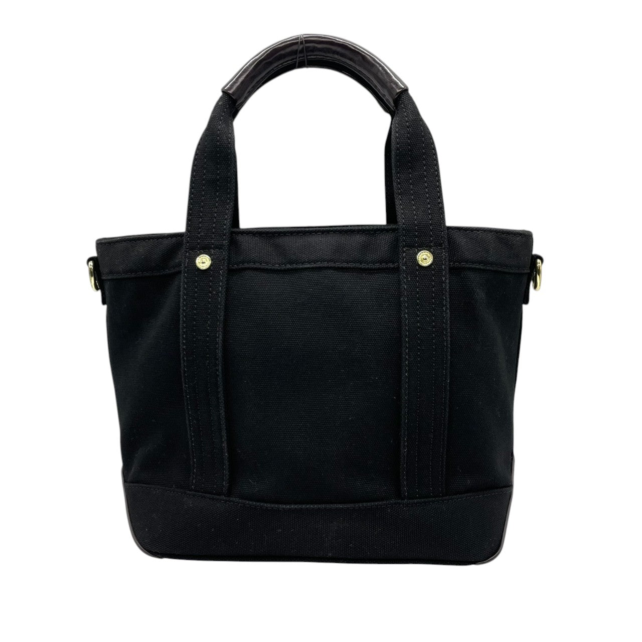 【美品】ビバリーヒルズポロクラブ BEVERLY HILLS POLO CLUB トートバッグ ショルダーバッグ 2WAY 斜め掛け キャンバス レザー ブラック 黒 ポロ刺繍 軽量 マチ広 トラッド カジュアル 通学 通勤 レディース 鞄 カバン s68