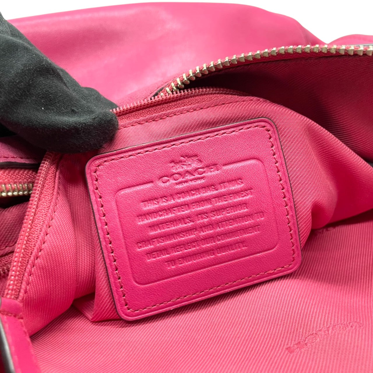 【良品】コーチ COACH 2WAY ショルダーバッグ ホーボー 斜め掛け ワンショルダー レザー スエード 本革 ピンク 37755 チェーン シルバー金具 カジュアル 差し色 軽量 デイリー レディース 鞄 カバン s67