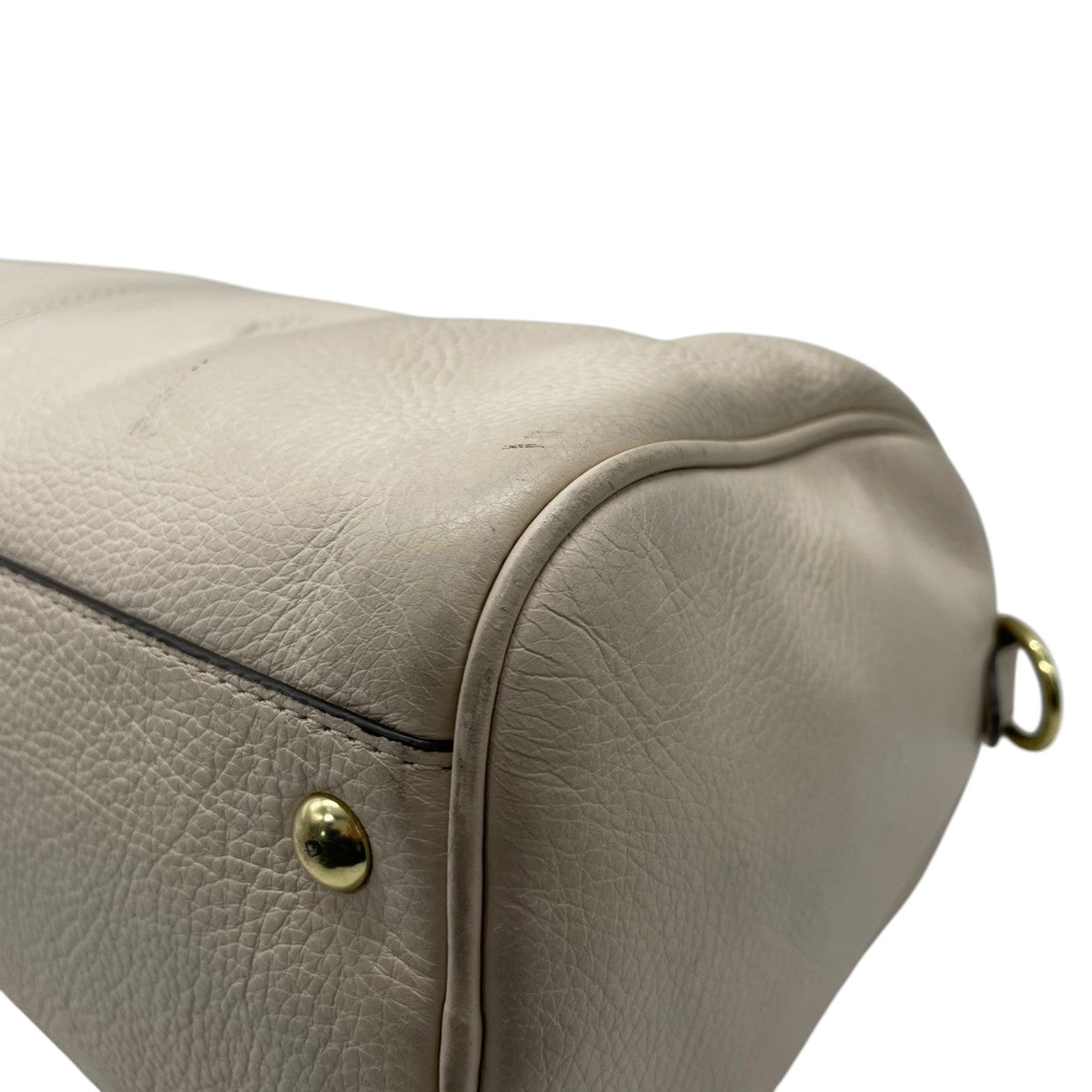 【良品】コーチ COACH レガシー レザー 2WAY ミニボストン ハンドバッグ ショルダーバッグ 斜め掛け アイボリー 白 ゴールド金具 26121 タッセル フリンジ 軽量 カジュアル エレガント レディース 鞄 カバン s67